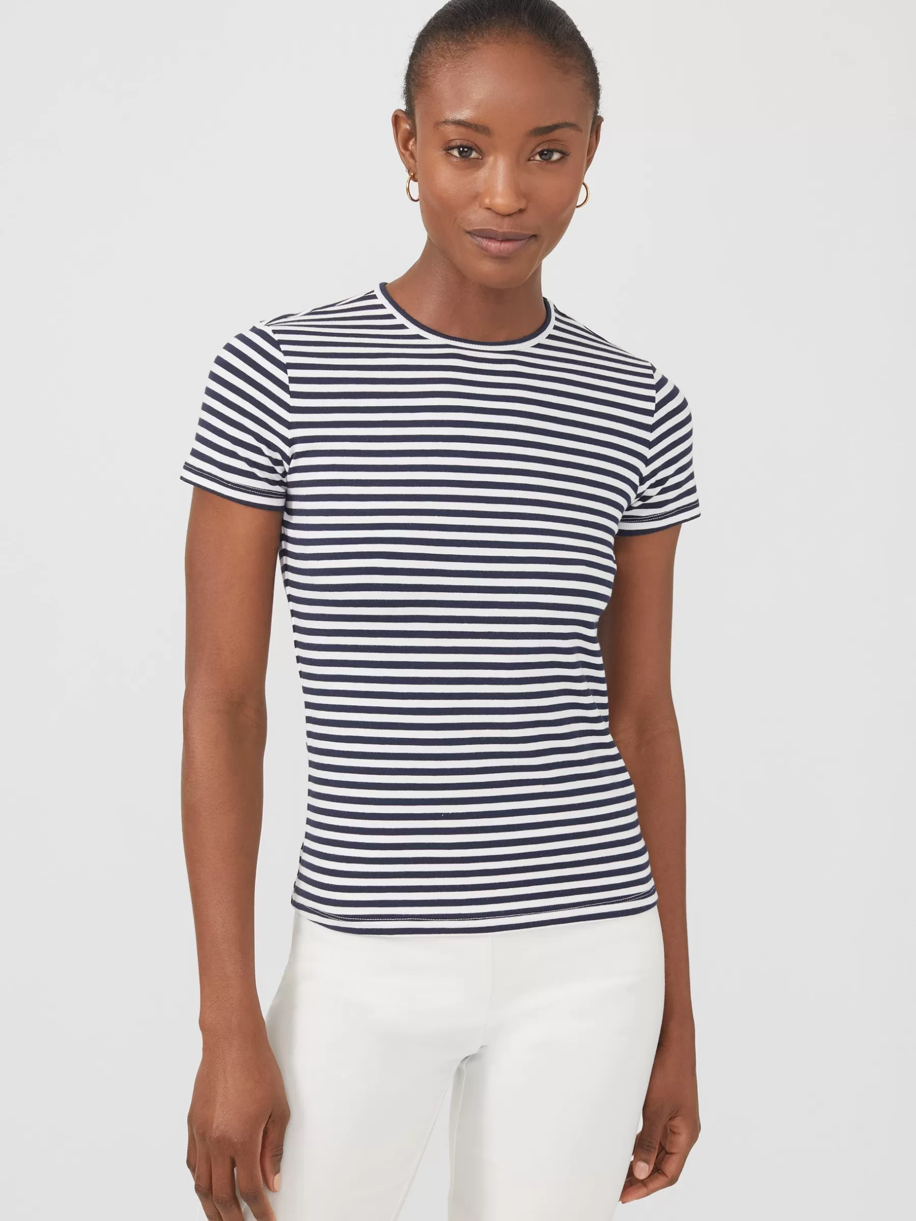 Flash Sale Allie Cap Sleeve Tee In Stripe Women Tops | Tees