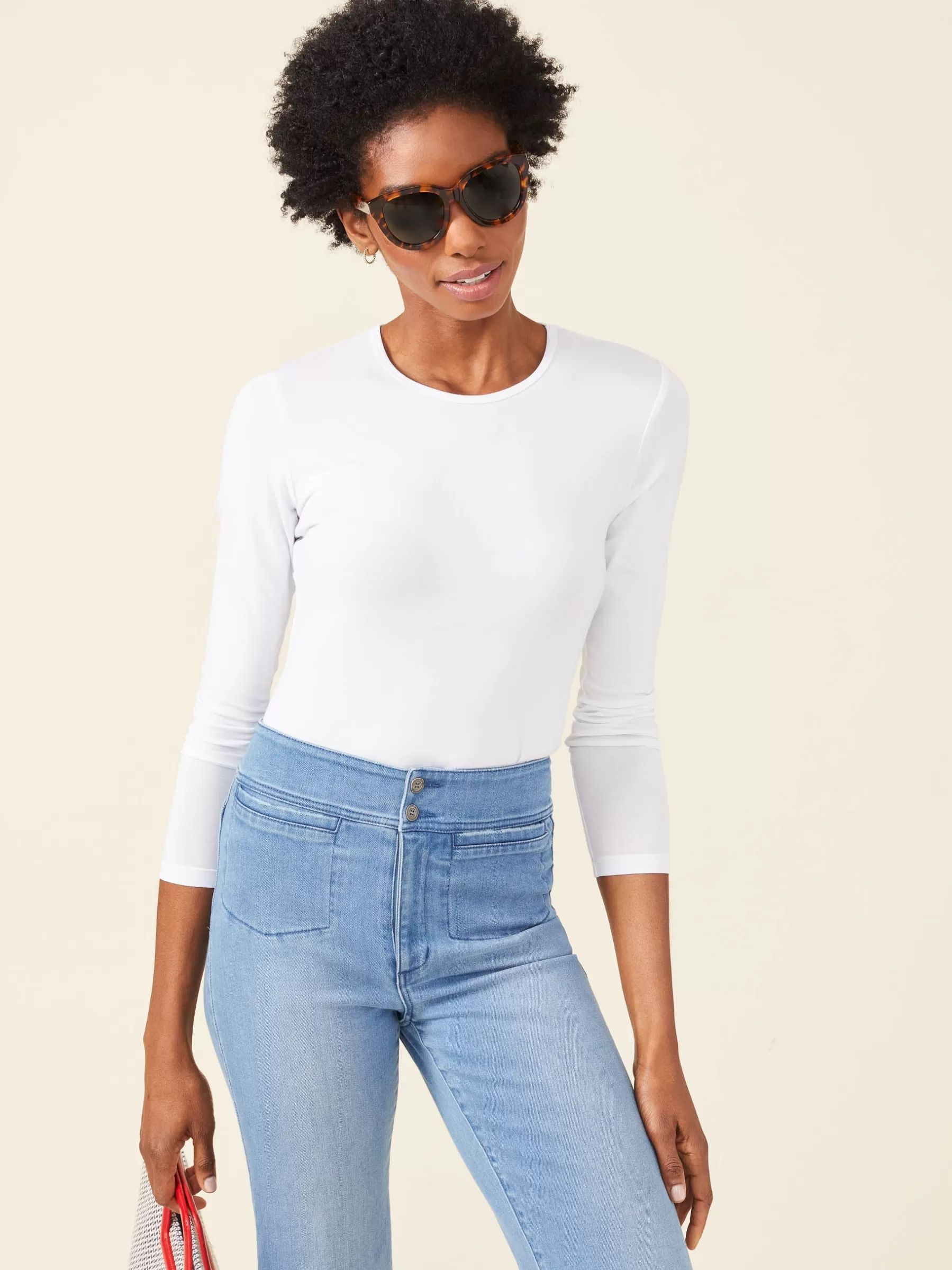 Shop Allie Long Sleeve Tee Women Tops | Tees