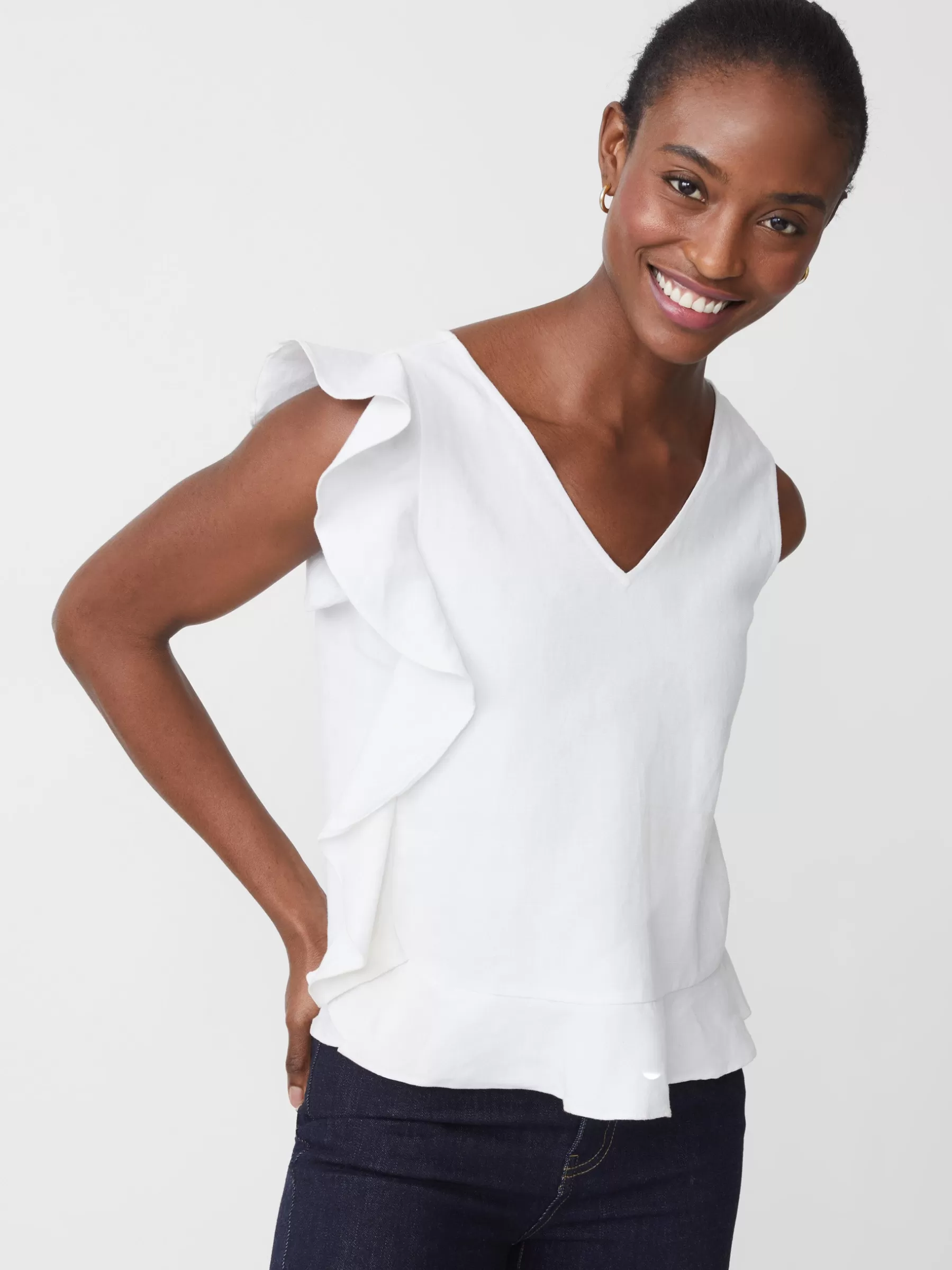 Outlet Athena Linen Blouse Women Tops