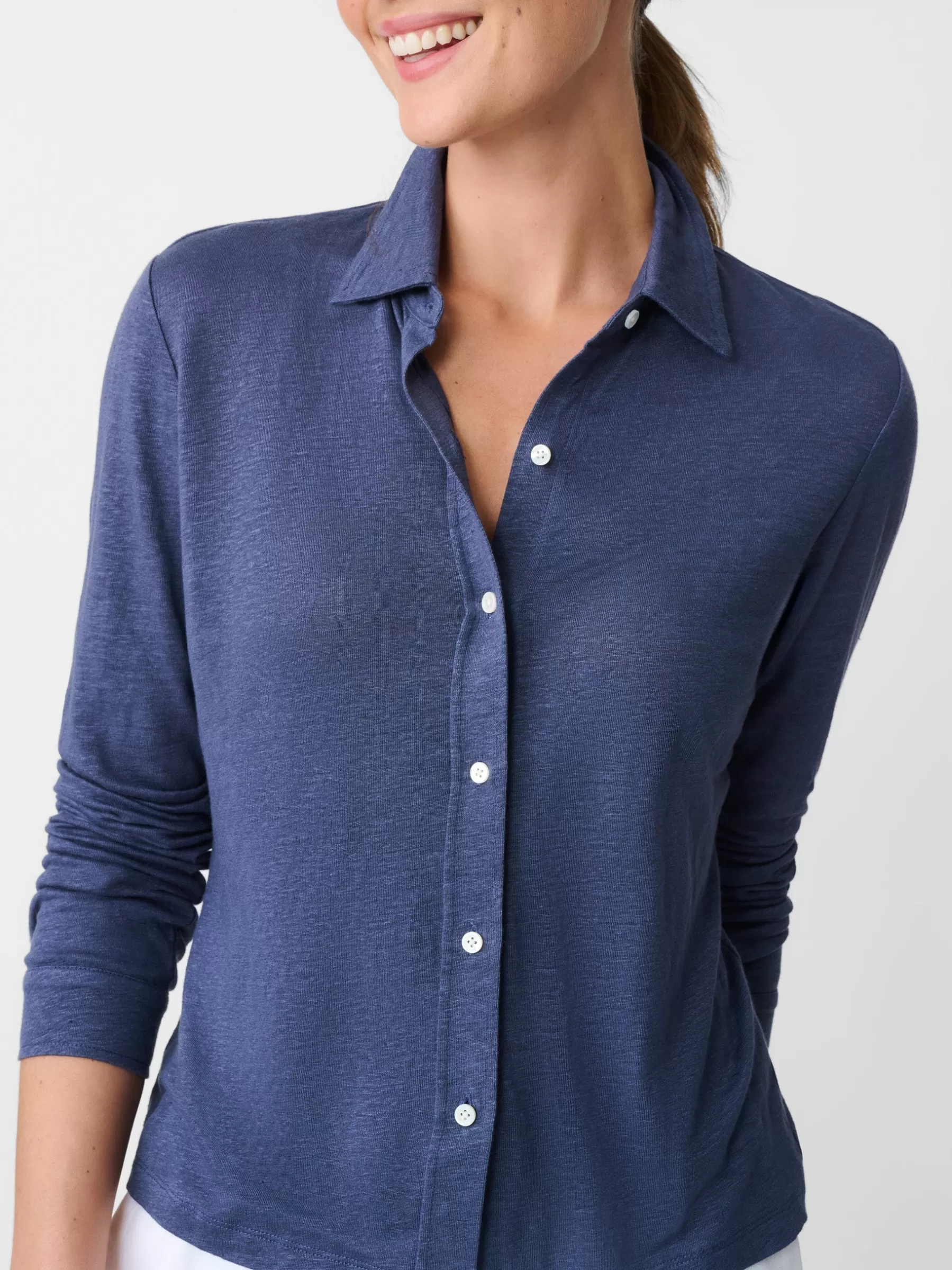 Best Betty Linen Shirt Women Tops