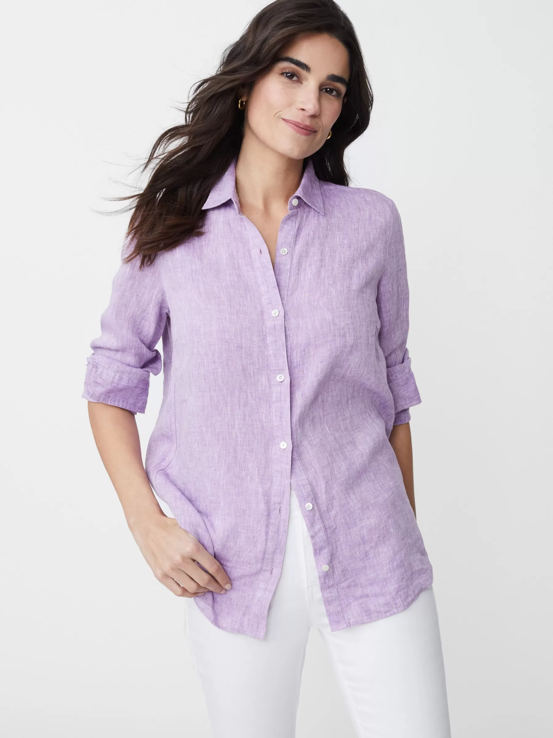 Cheap Britt Linen Shirt Women Tops