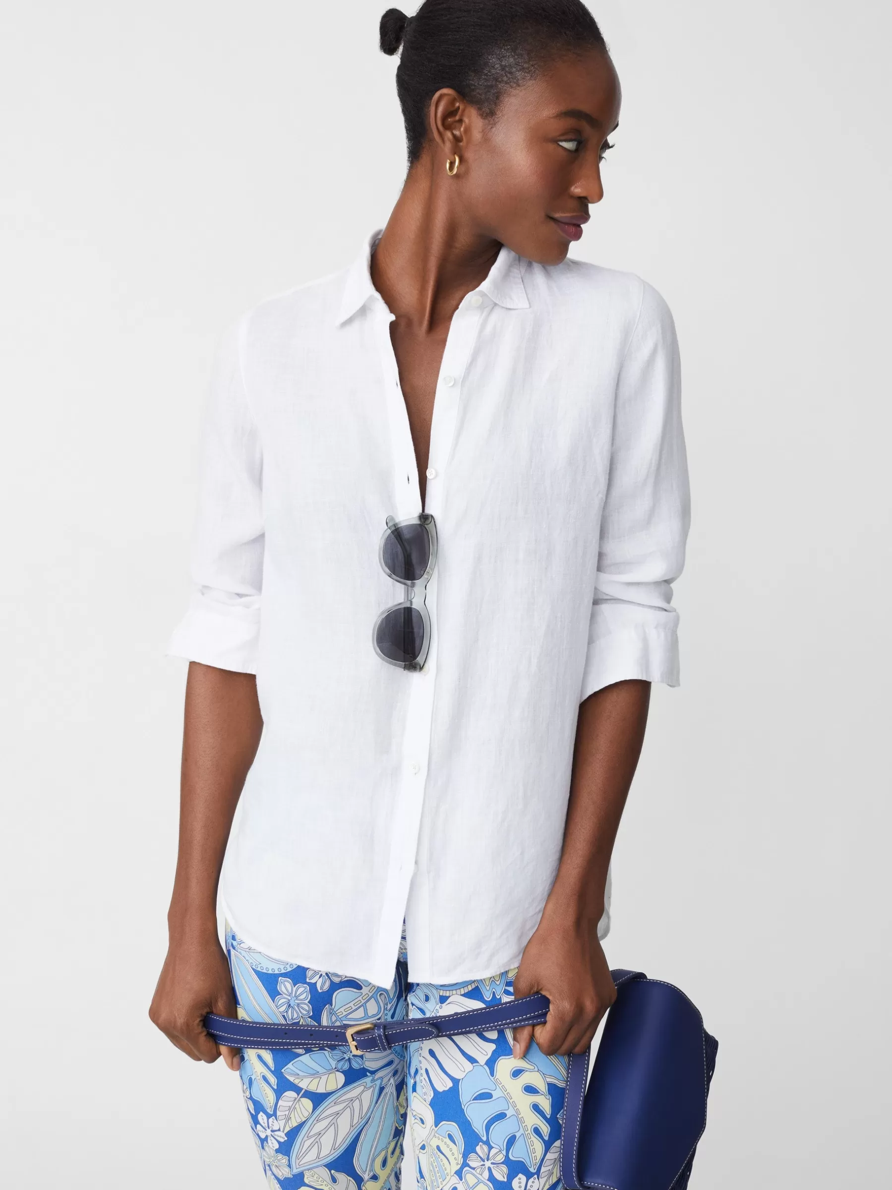 Sale Britt Linen Shirt Women Tops