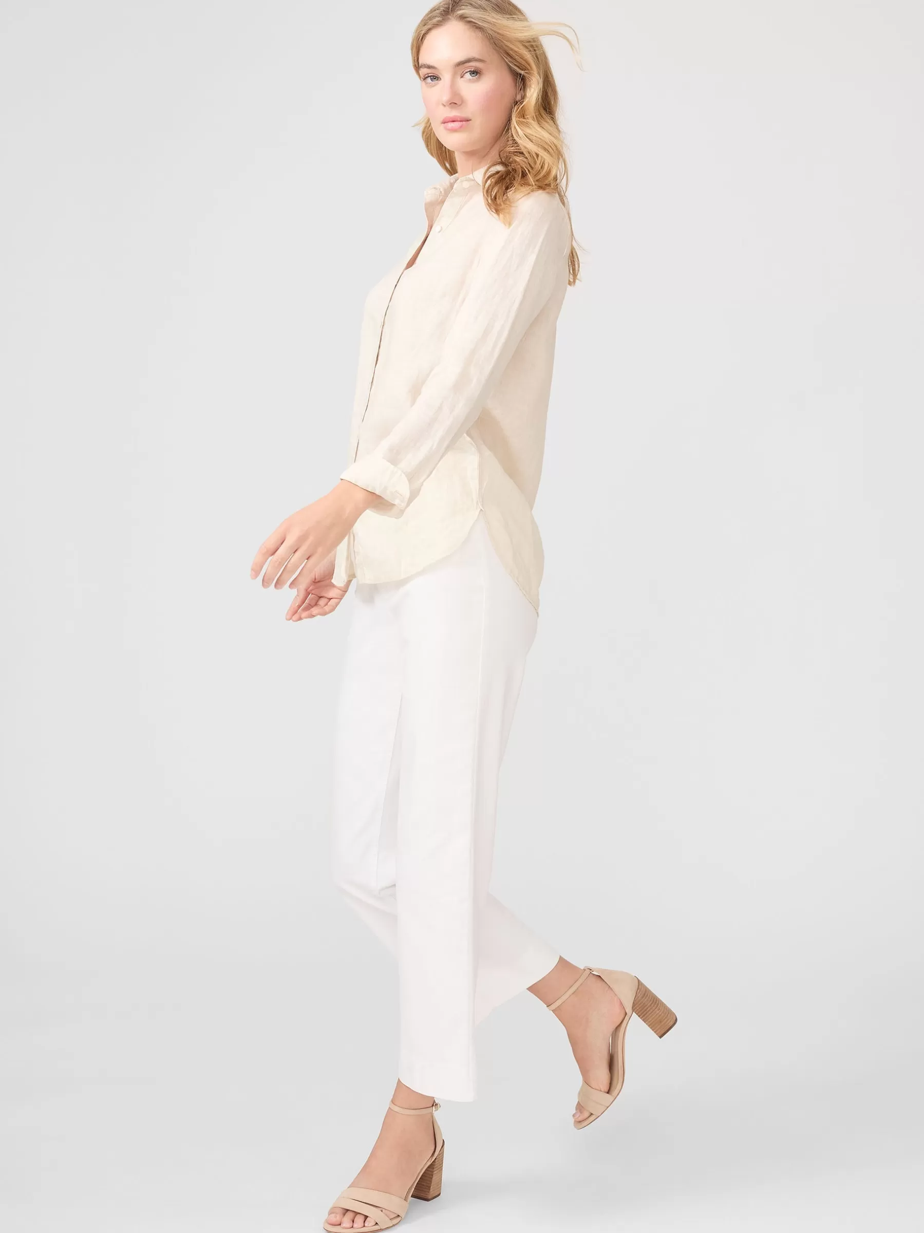 Flash Sale Britt Linen Shirt Women Tops