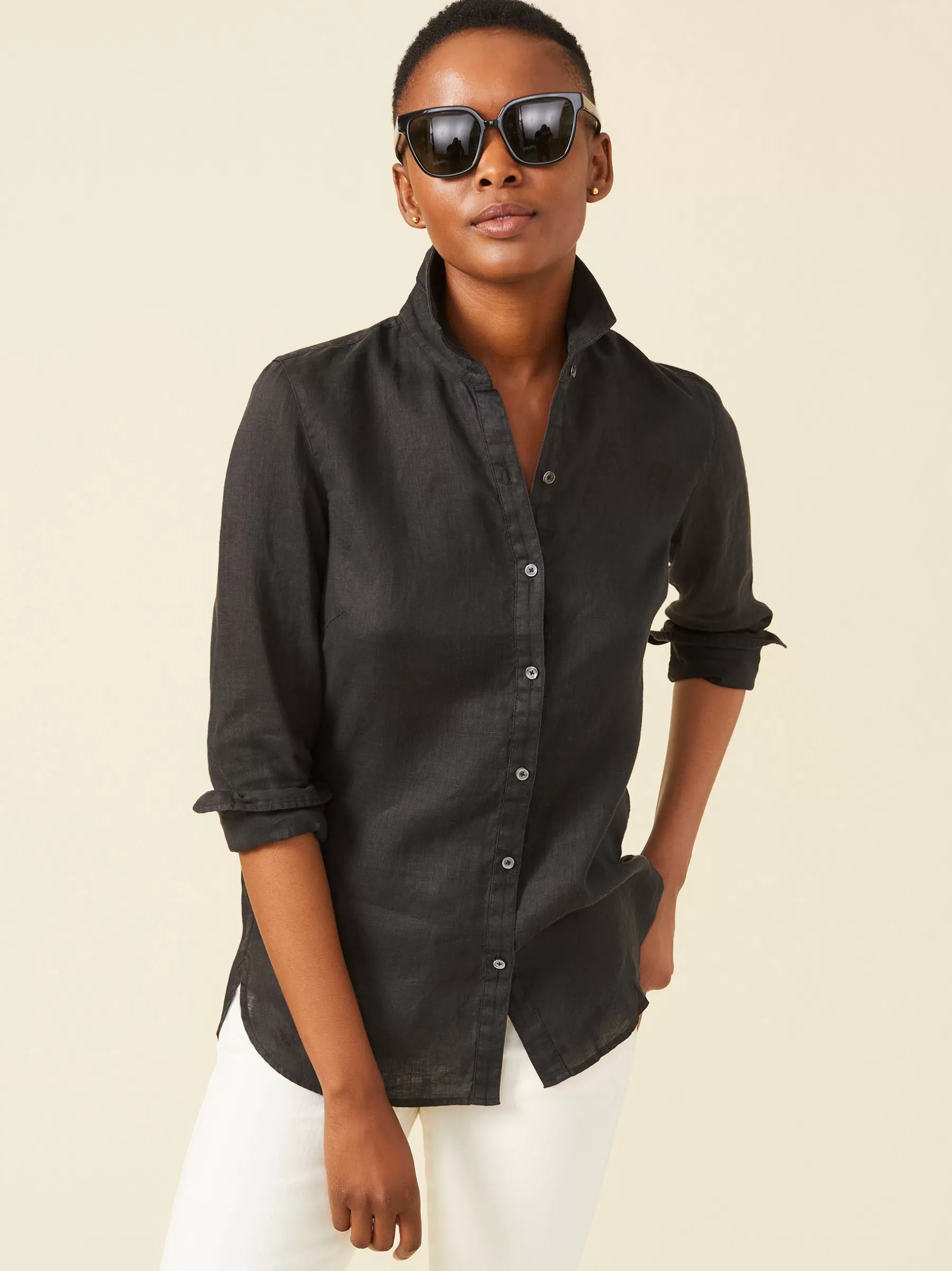 Hot Britt Linen Shirt Women Tops