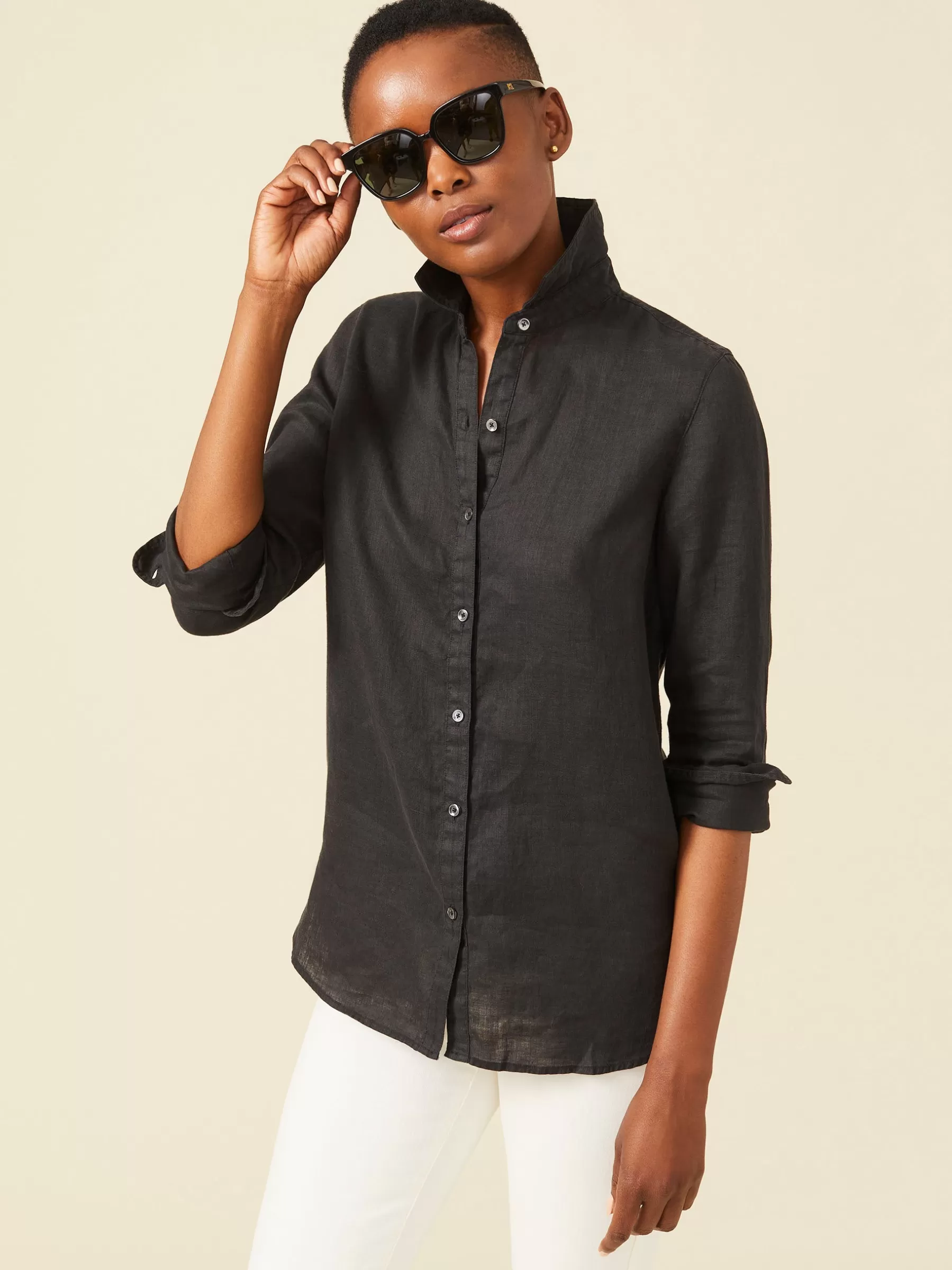 Hot Britt Linen Shirt Women Tops