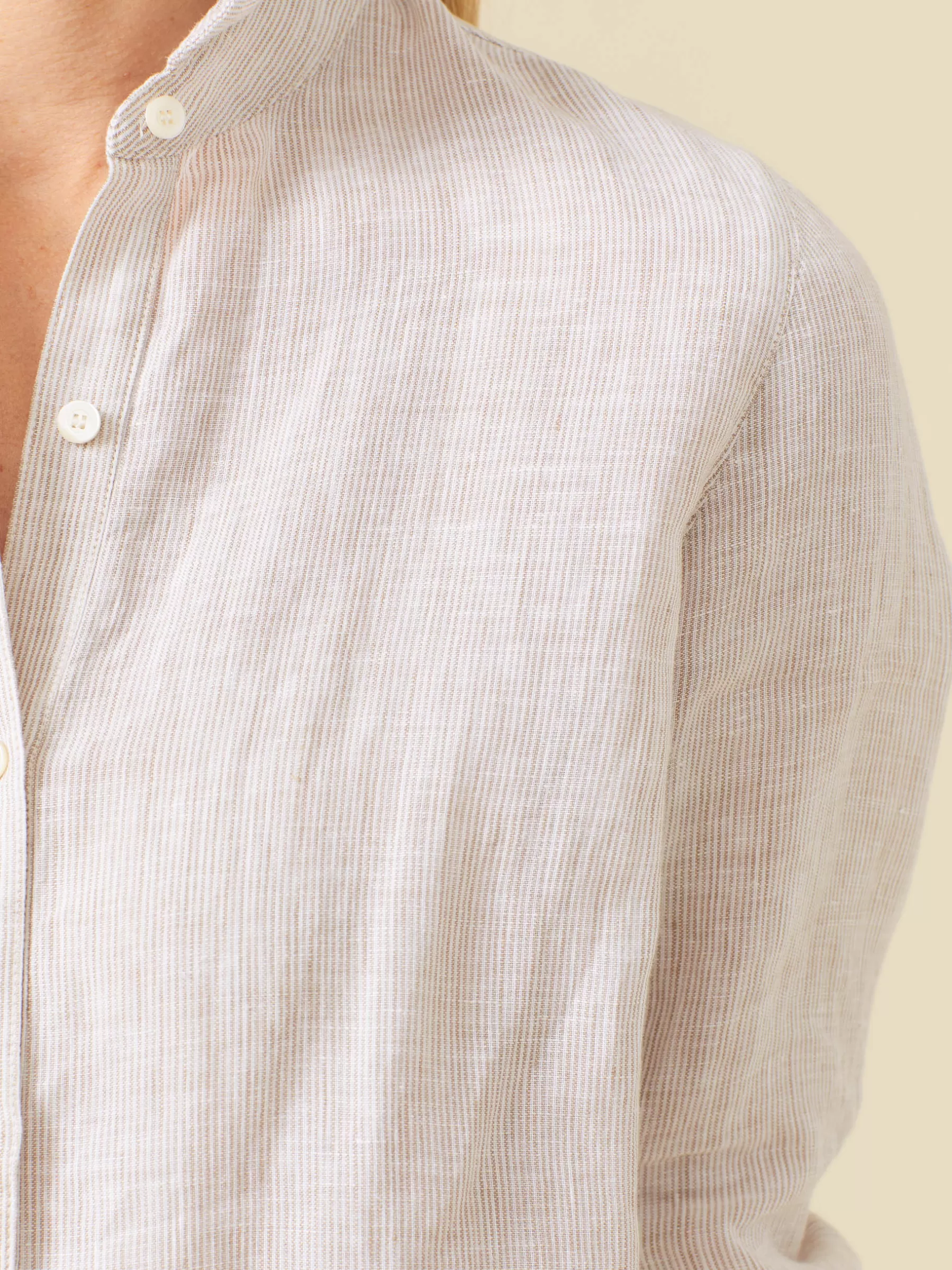 Outlet Britt Linen Shirt In Stripe Women Tops