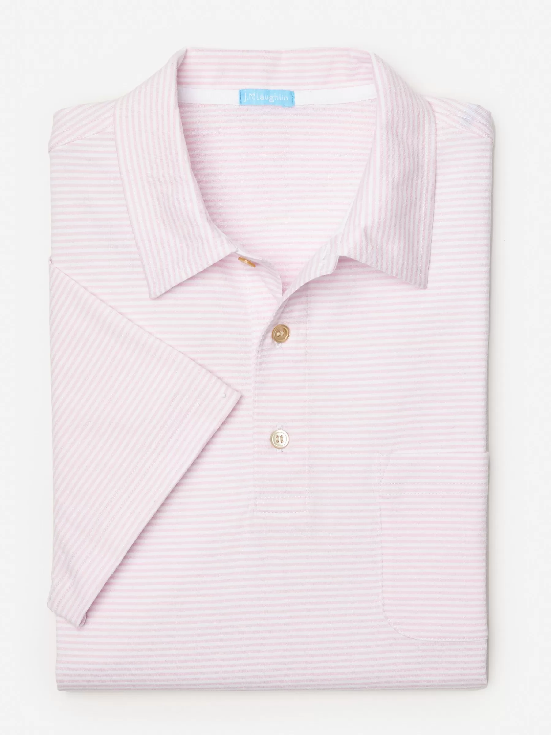 Store Callahan Cotton Polo In Stripe Knits & Polos