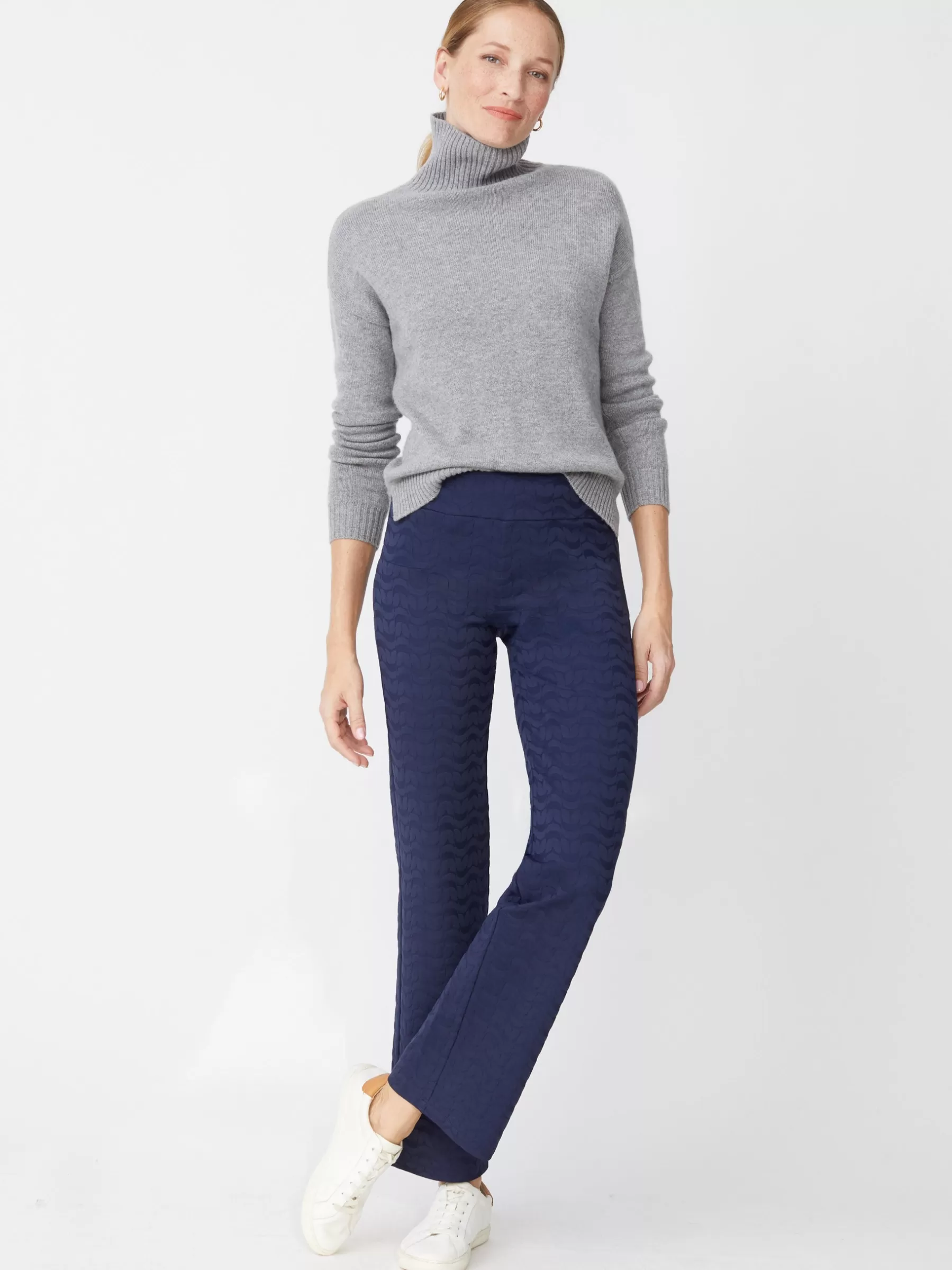 Outlet Carmel Pants In Deco Tulip Jacquard Women Pants