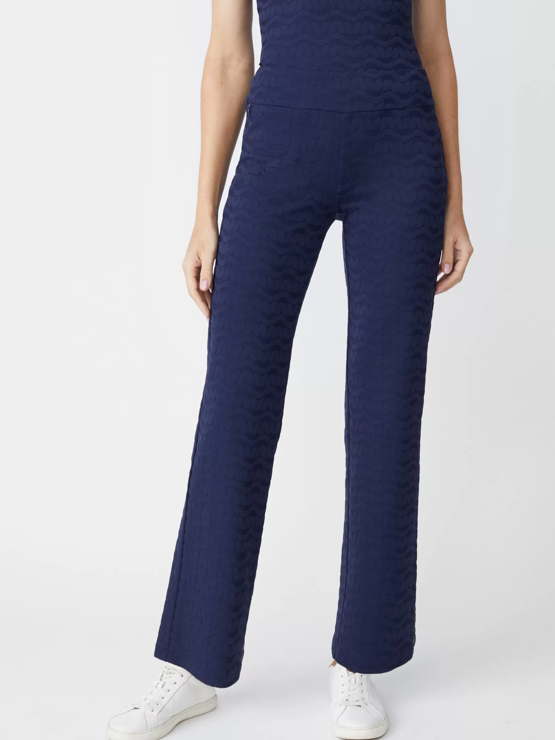 Outlet Carmel Pants In Deco Tulip Jacquard Women Pants