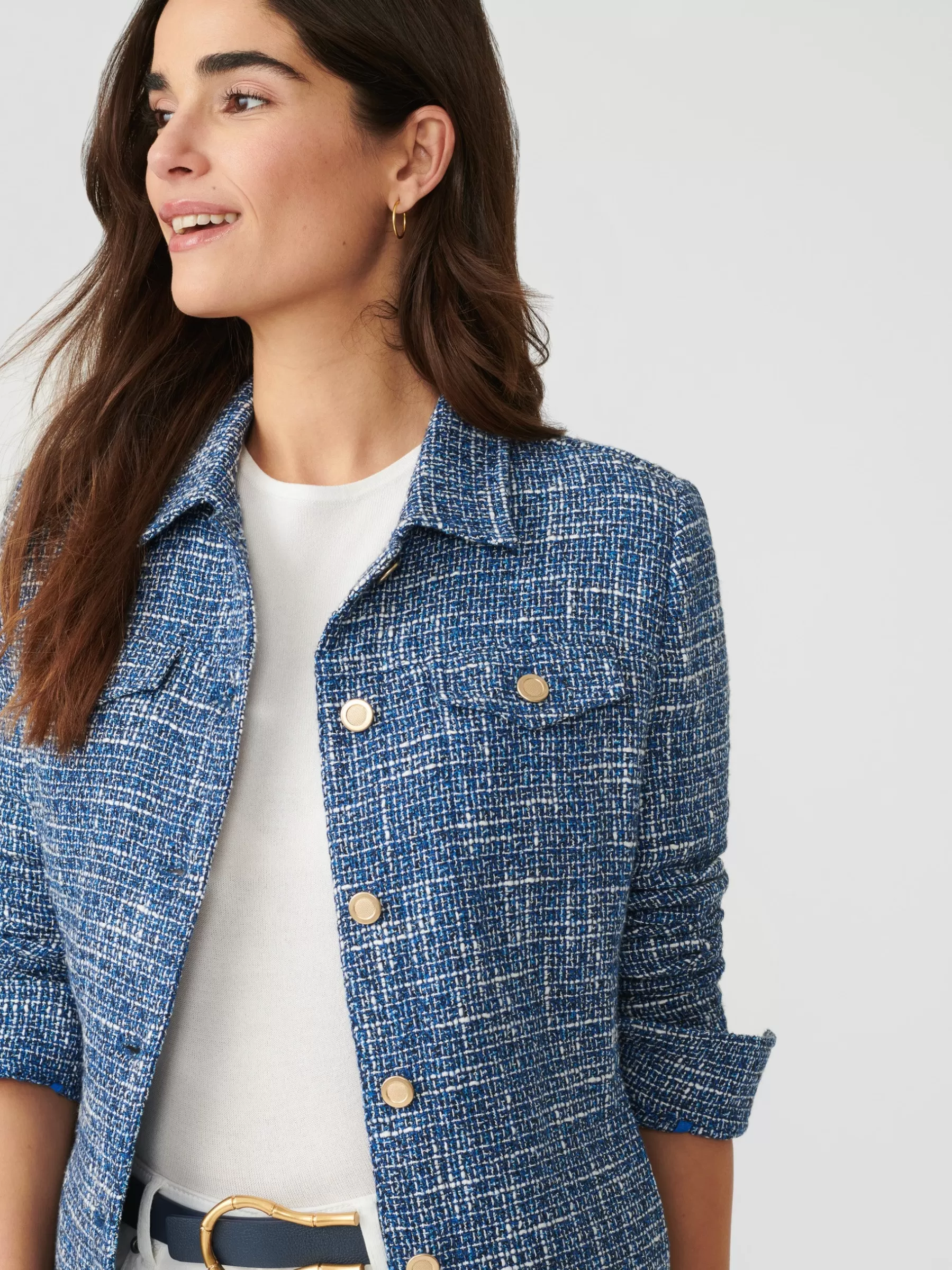 Best Colby Tweed Jacket Women Jackets & Outerwear