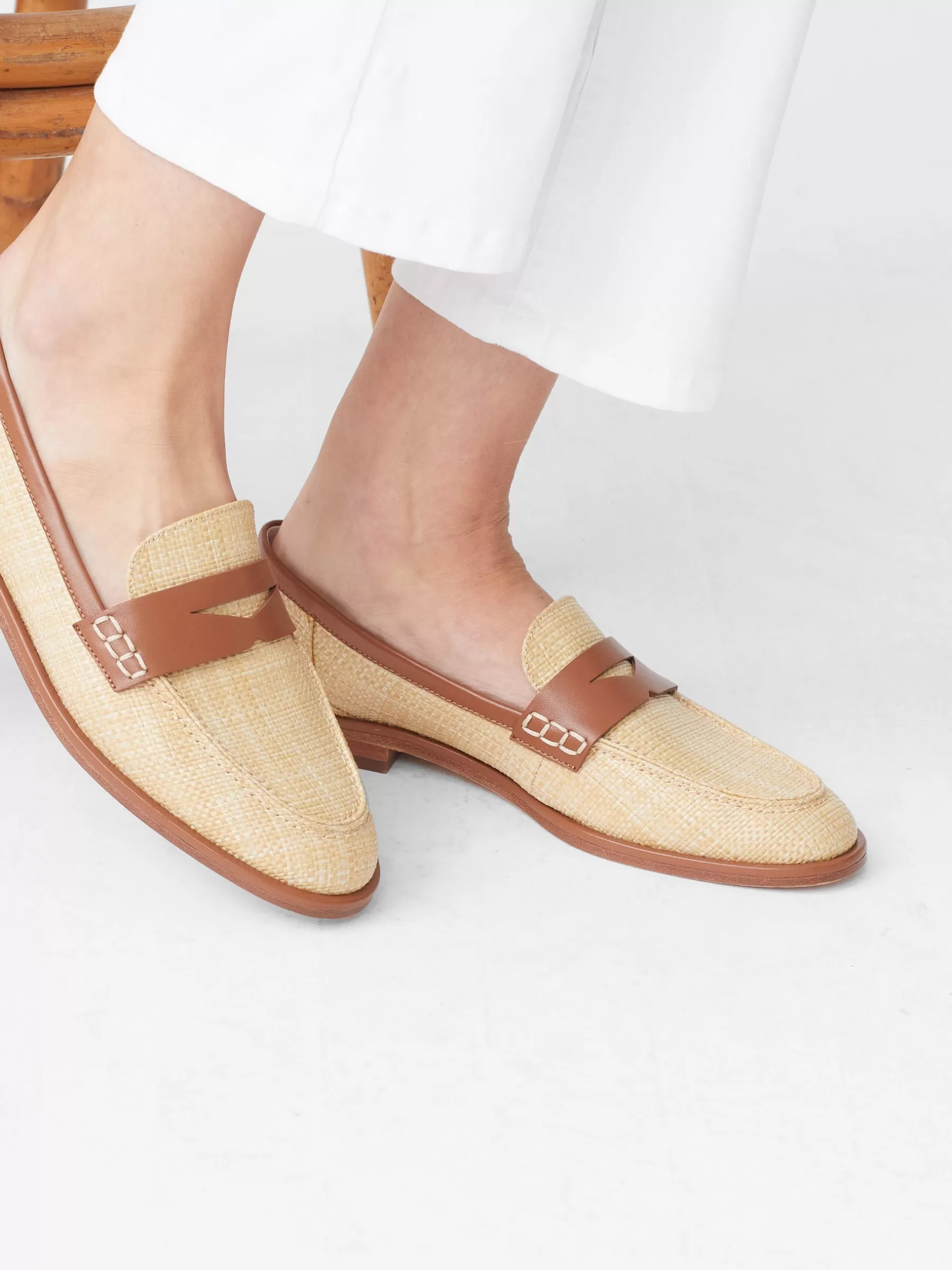 Online Concetta Raffia Loafers Women Shoes & Accessories | Flats