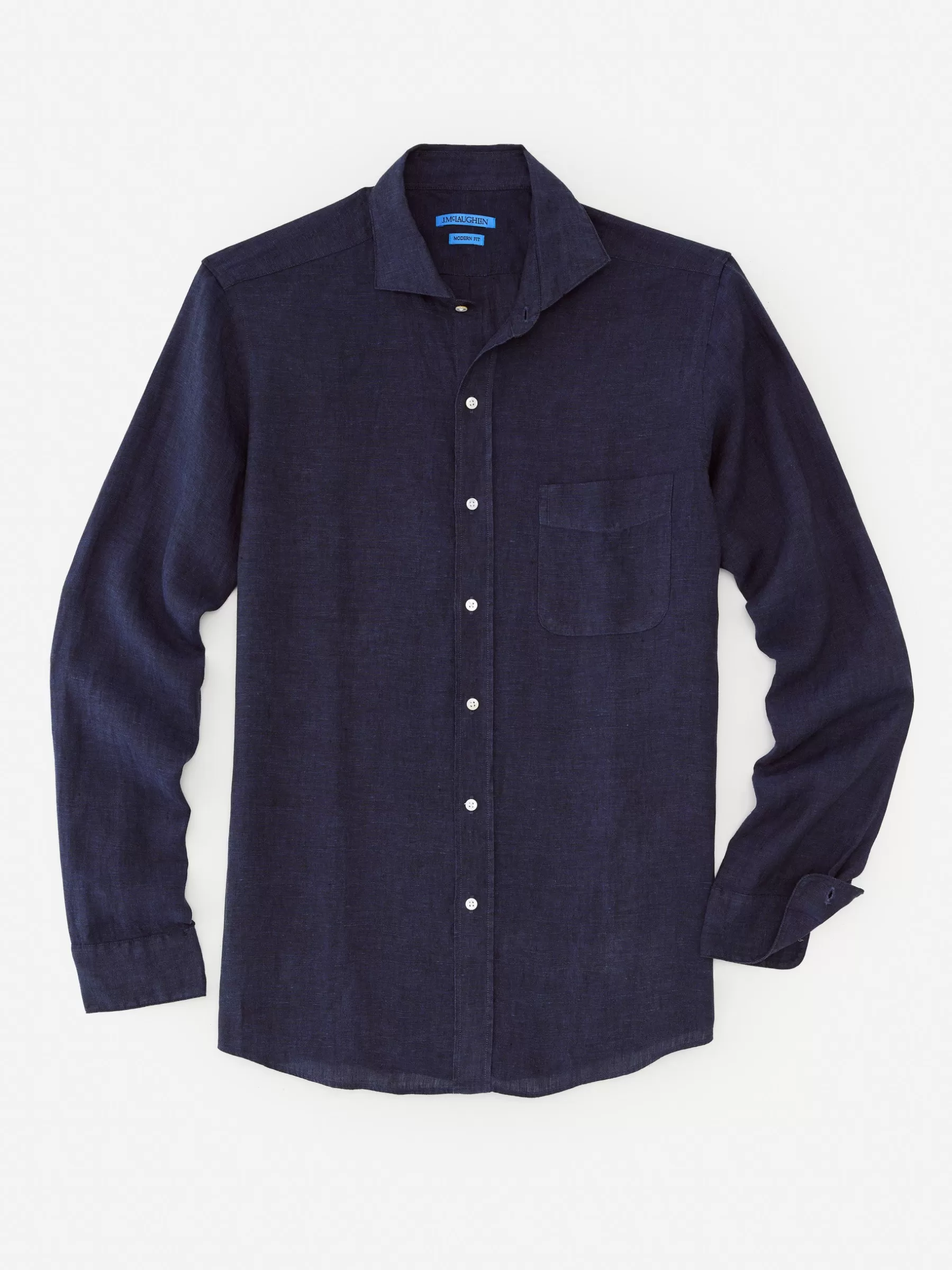 Clearance Drummond Modern Fit Linen Shirt Shirts