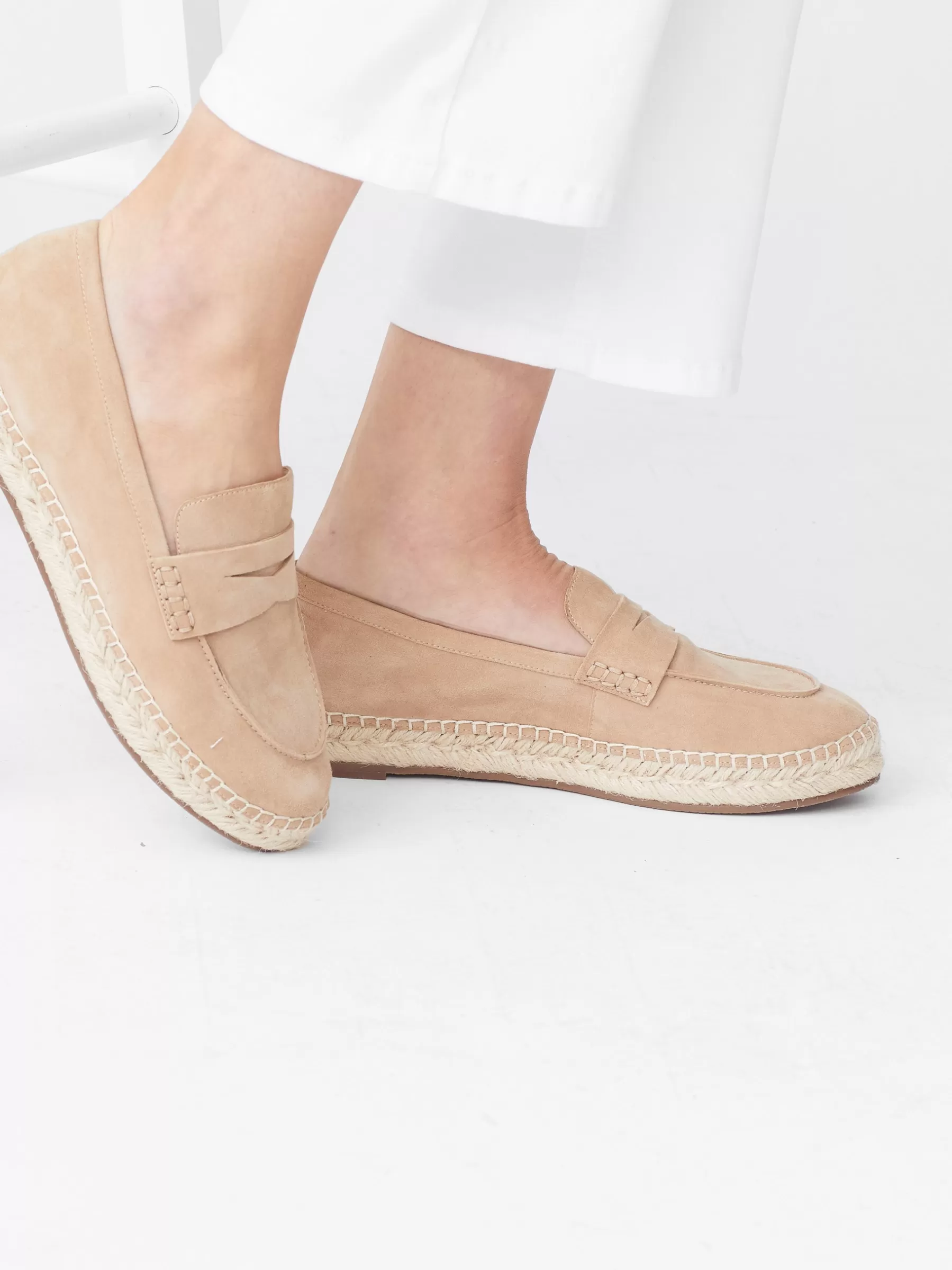 Discount Edalene Suede Espadrille Loafers Women Shoes & Accessories | Flats