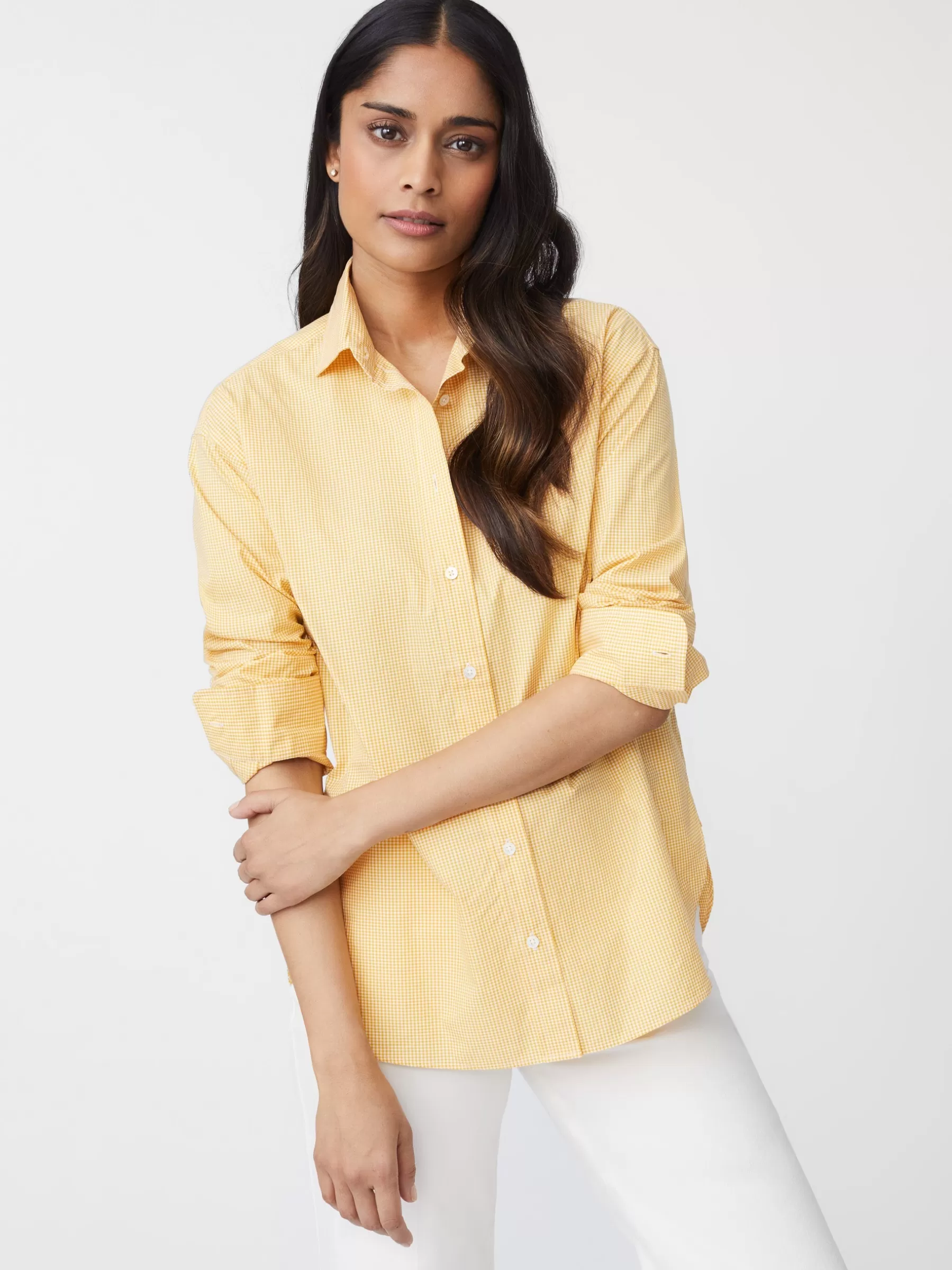 New Finn Shirt In Micro Gingham Women Tops