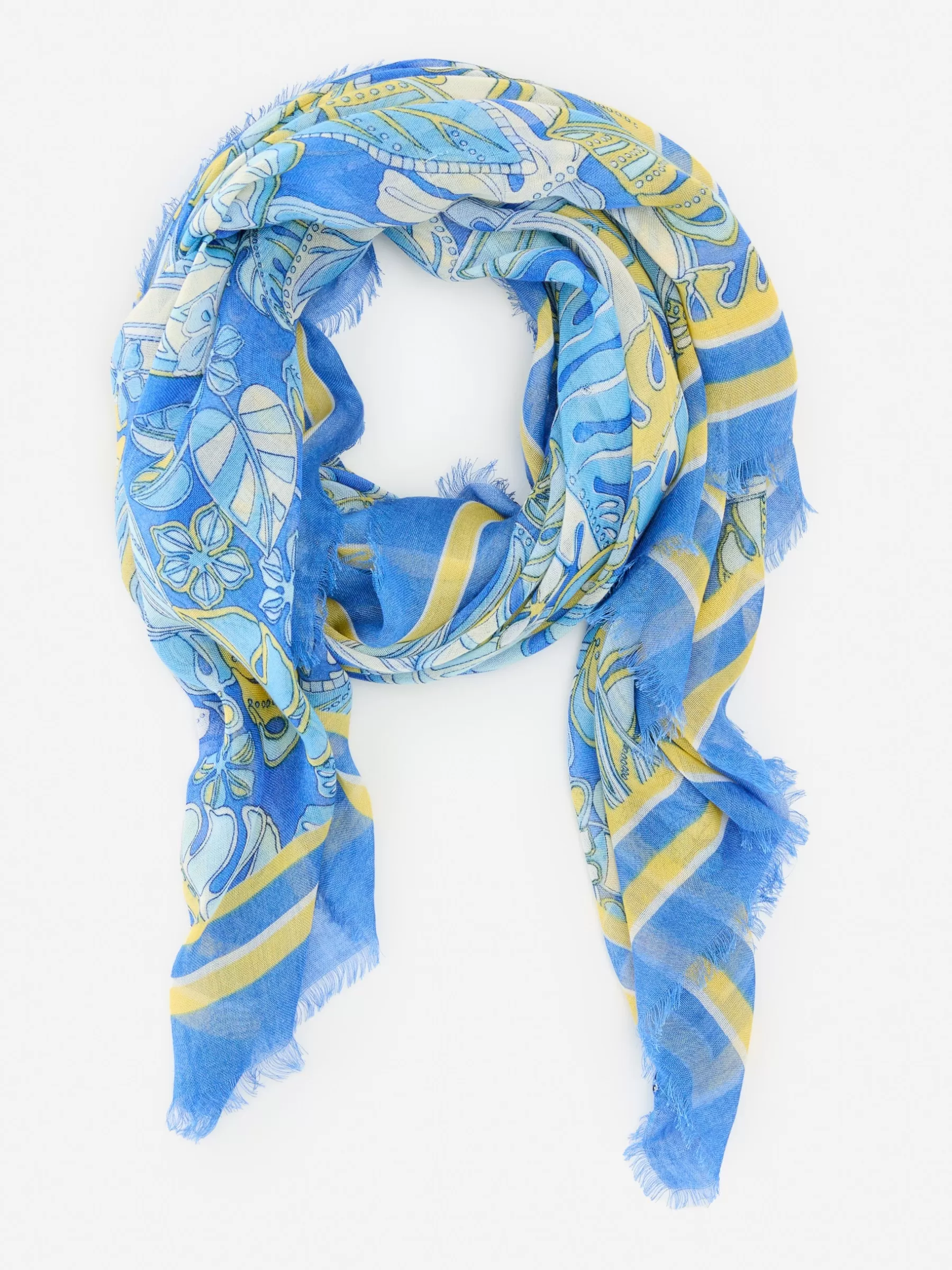 Shop Giselle Scarf In Beach Bouquet Border Women Shoes & Accessories | Scarves