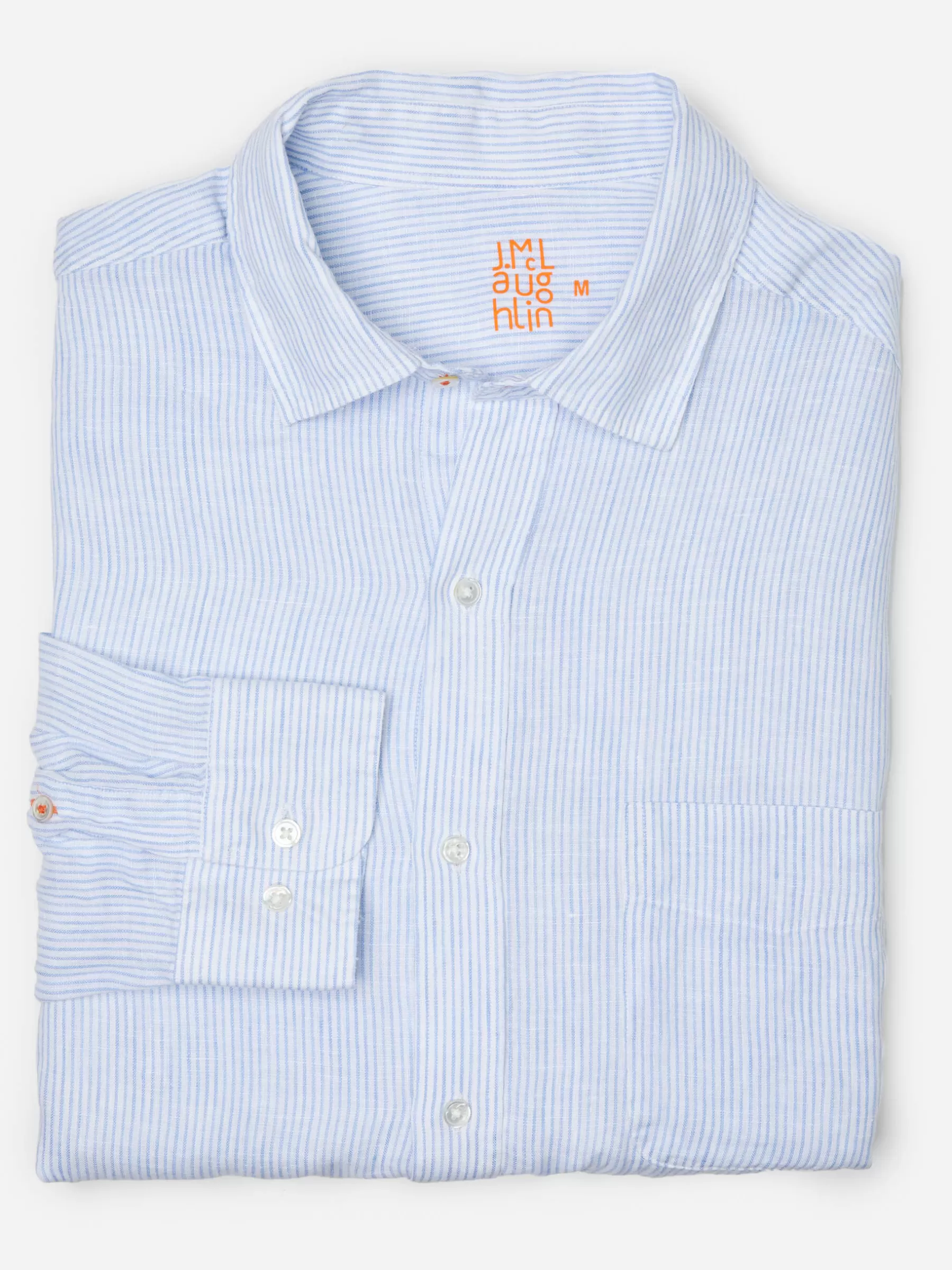 Outlet Gramercy Classic Fit Linen Shirt In Fineline Shirts