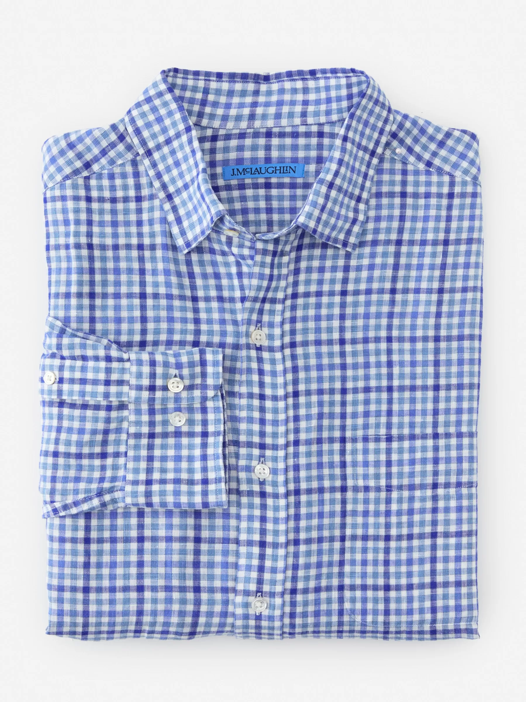 Cheap Gramercy Classic Fit Linen Shirt In Gingham Shirts