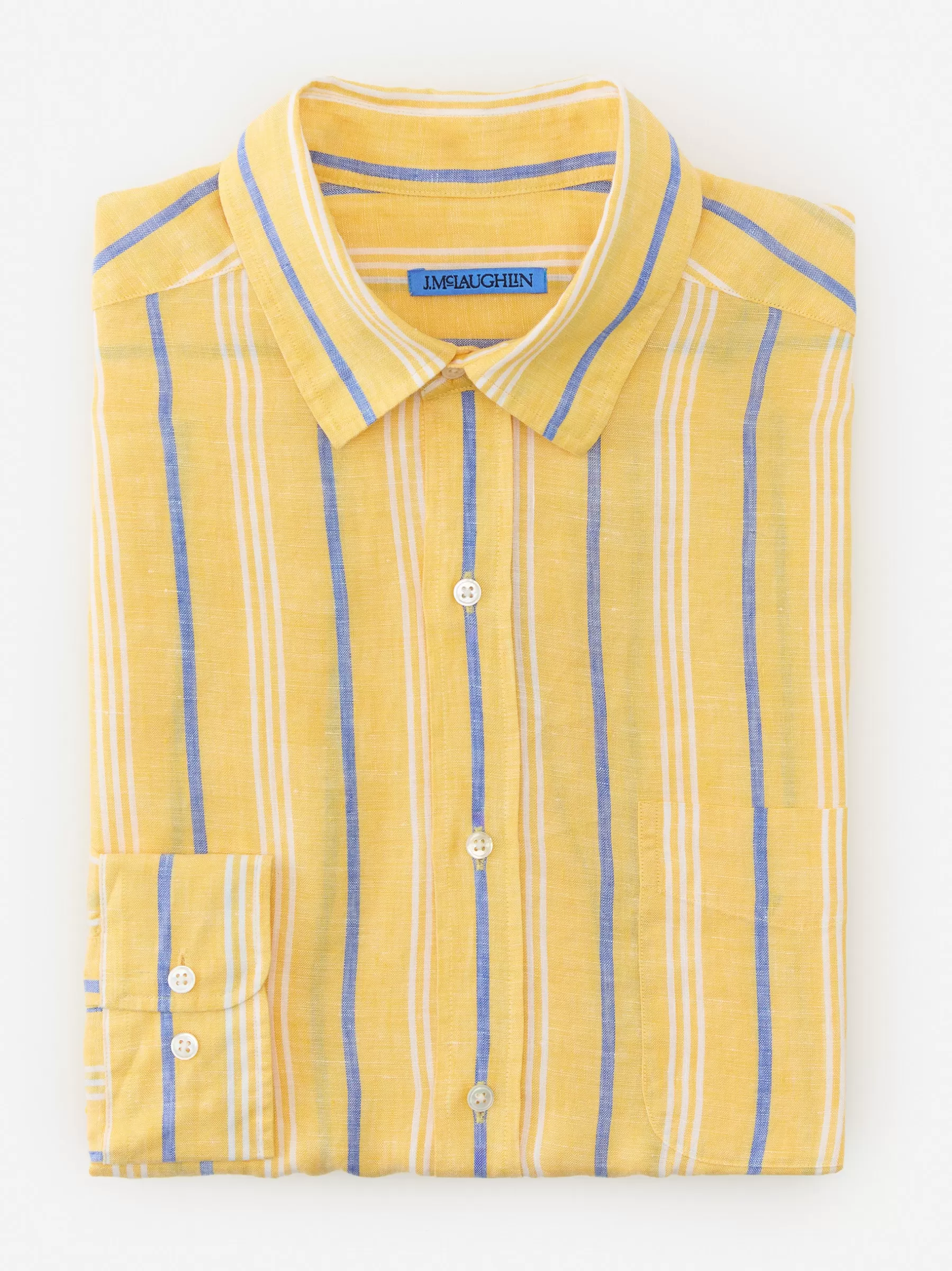 Best Gramercy Classic Fit Linen Shirt In Stripe Shirts