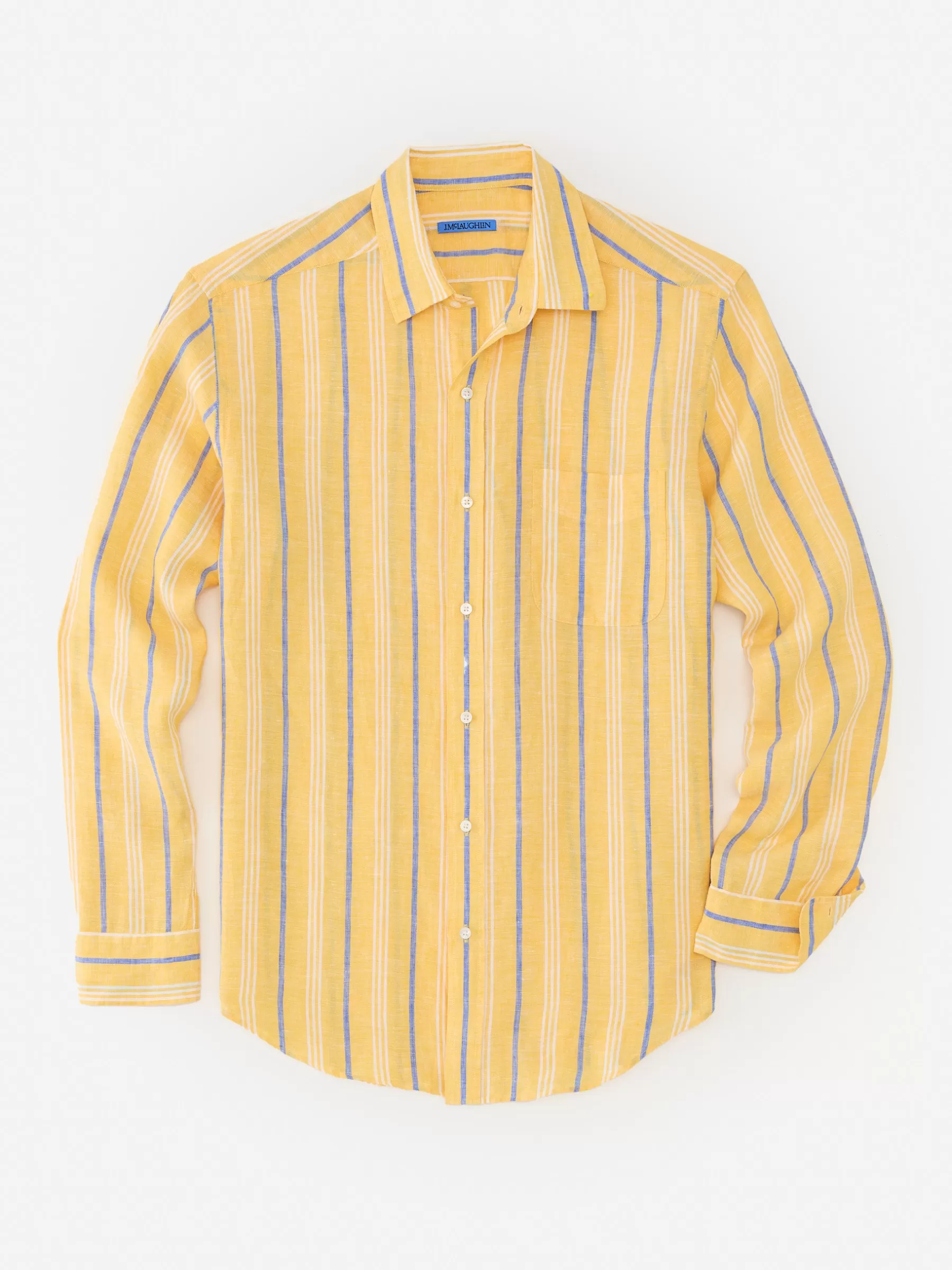 Best Gramercy Classic Fit Linen Shirt In Stripe Shirts