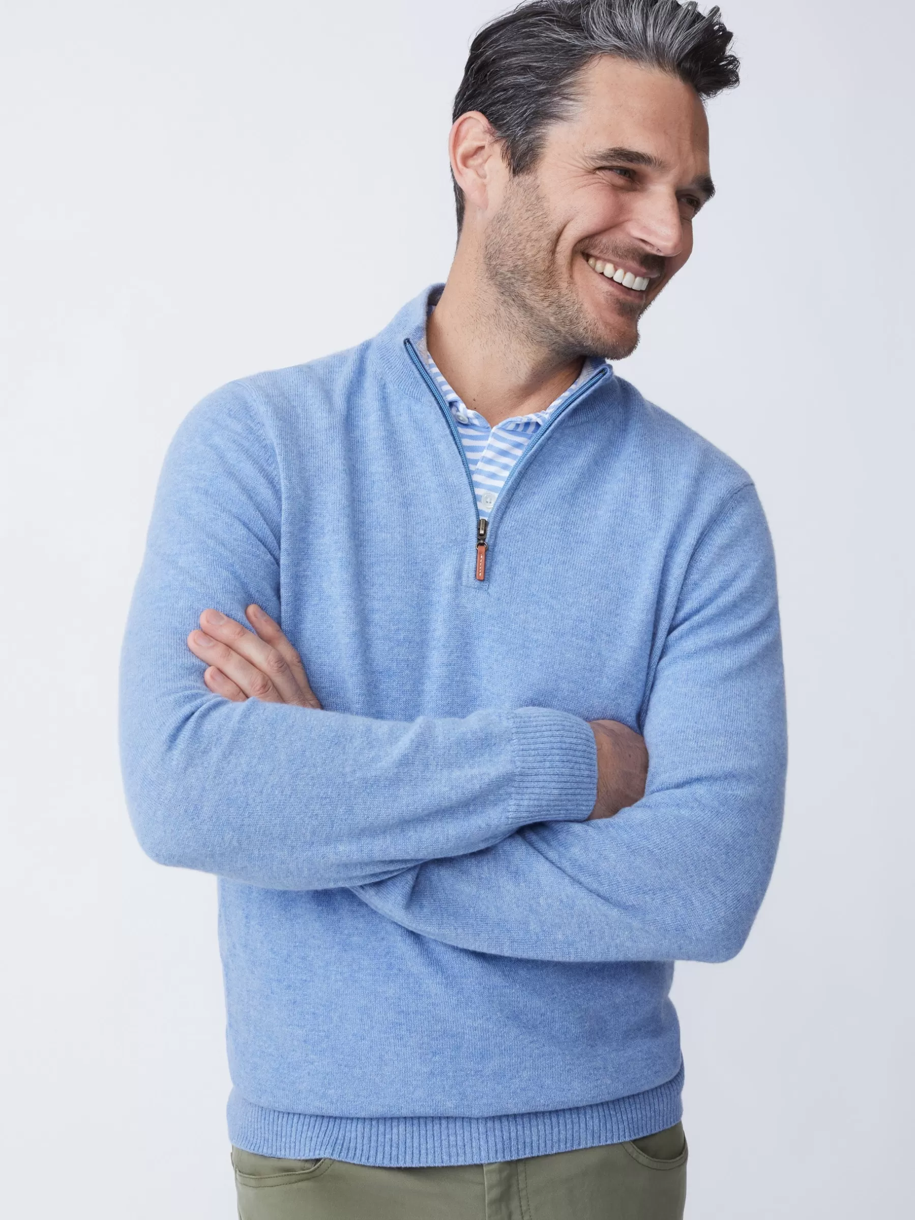 Flash Sale Henry Cashmere 1/4 Zip Sweaters