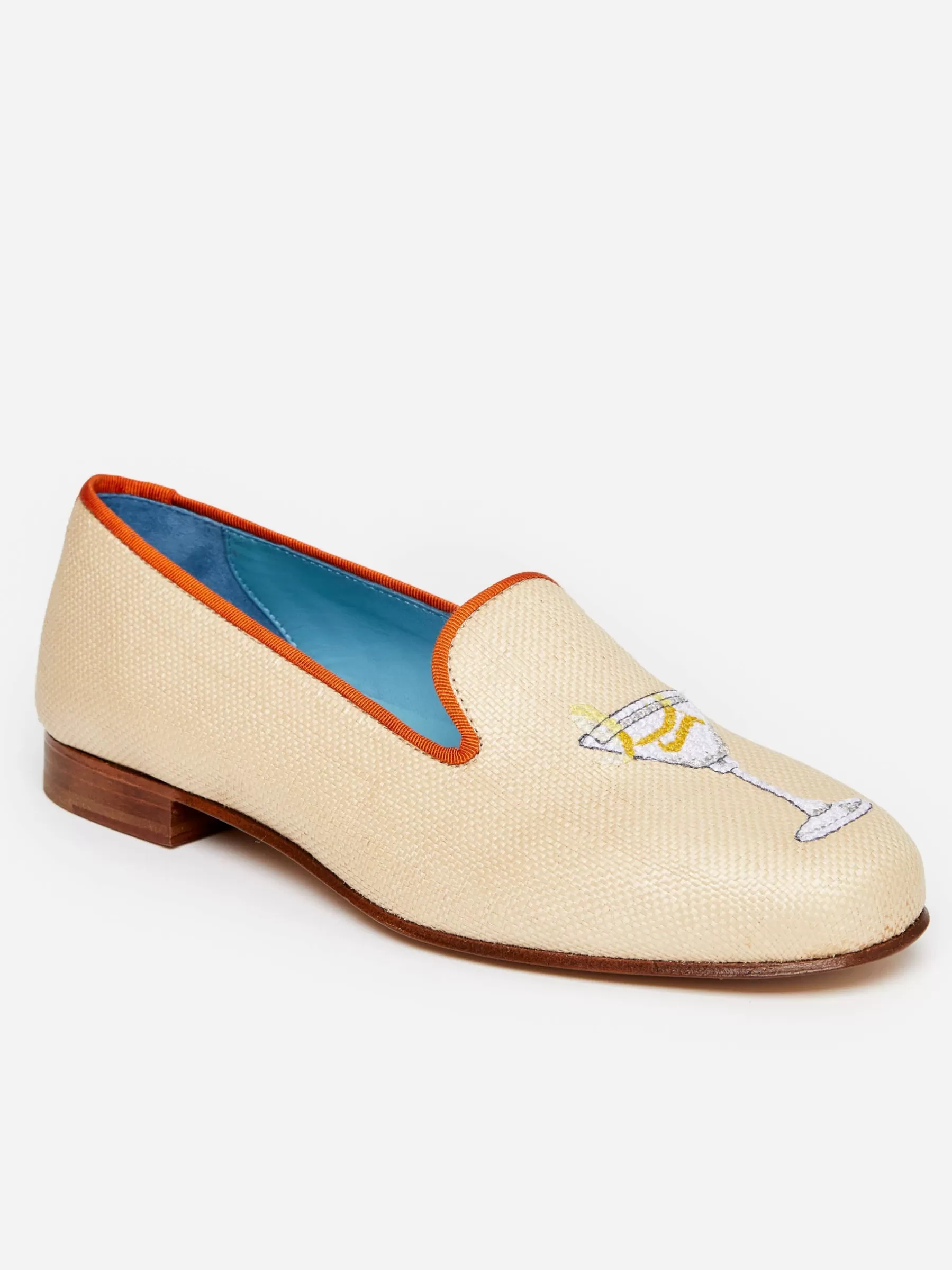 Sale J.McL X Stubbs Wootton Grasscloth Slippers In Martini Shoes & Accessories | Loafers