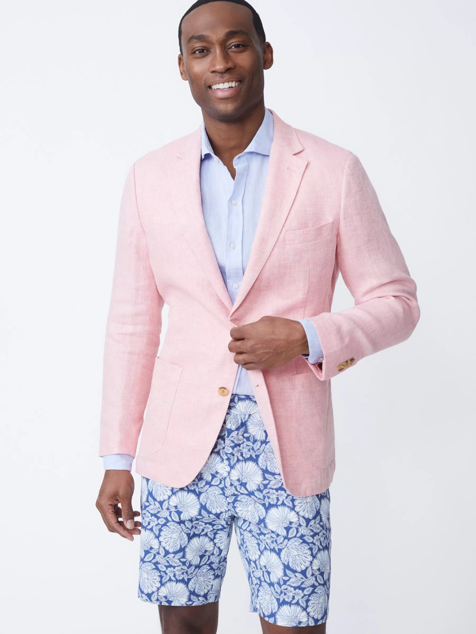 Flash Sale Lisbon Linen Blazer In Herringbone Jackets & Outerwear | Sport Coats