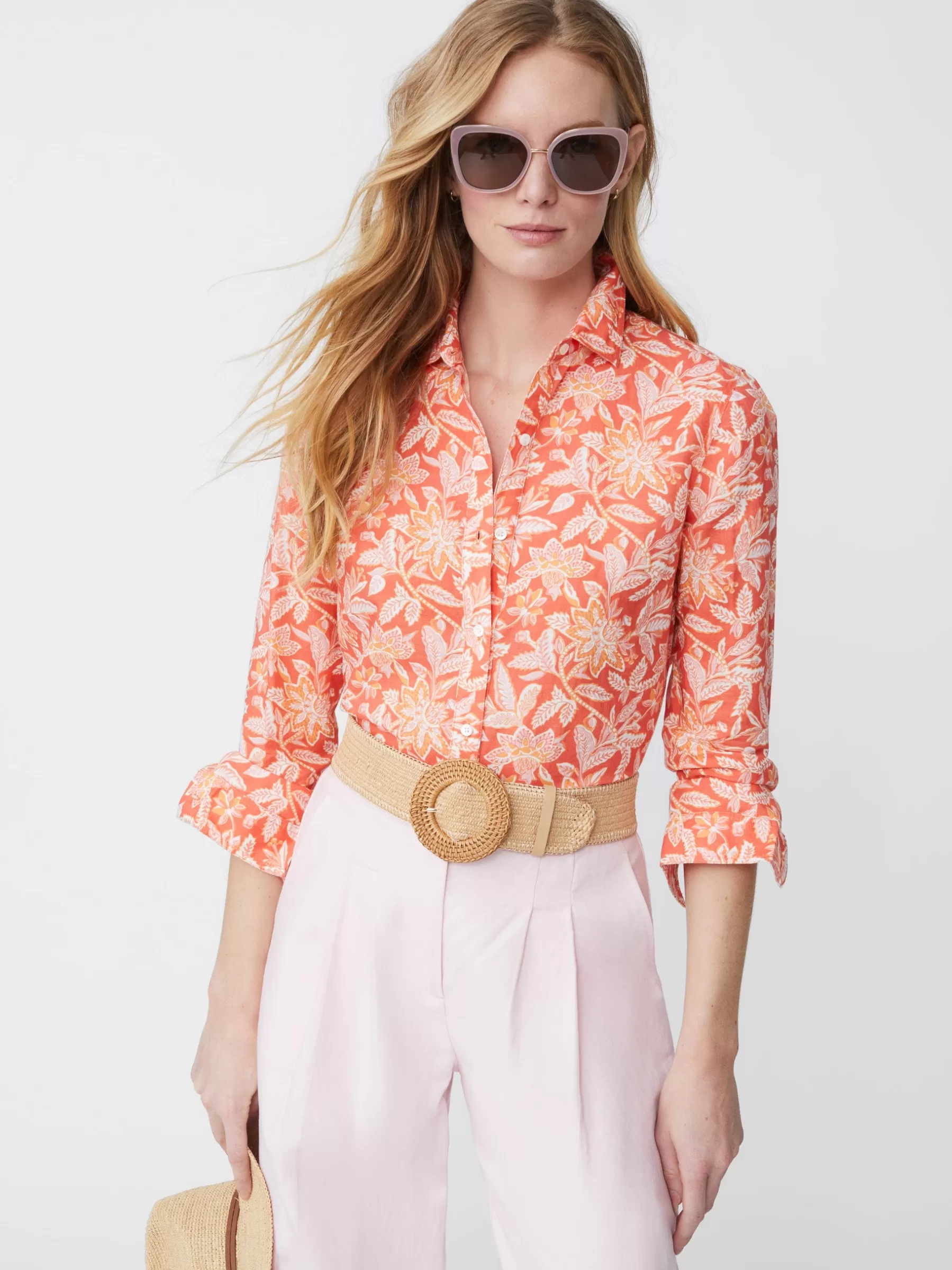 Hot Lois Linen Shirt In Bloomsbury Women Tops