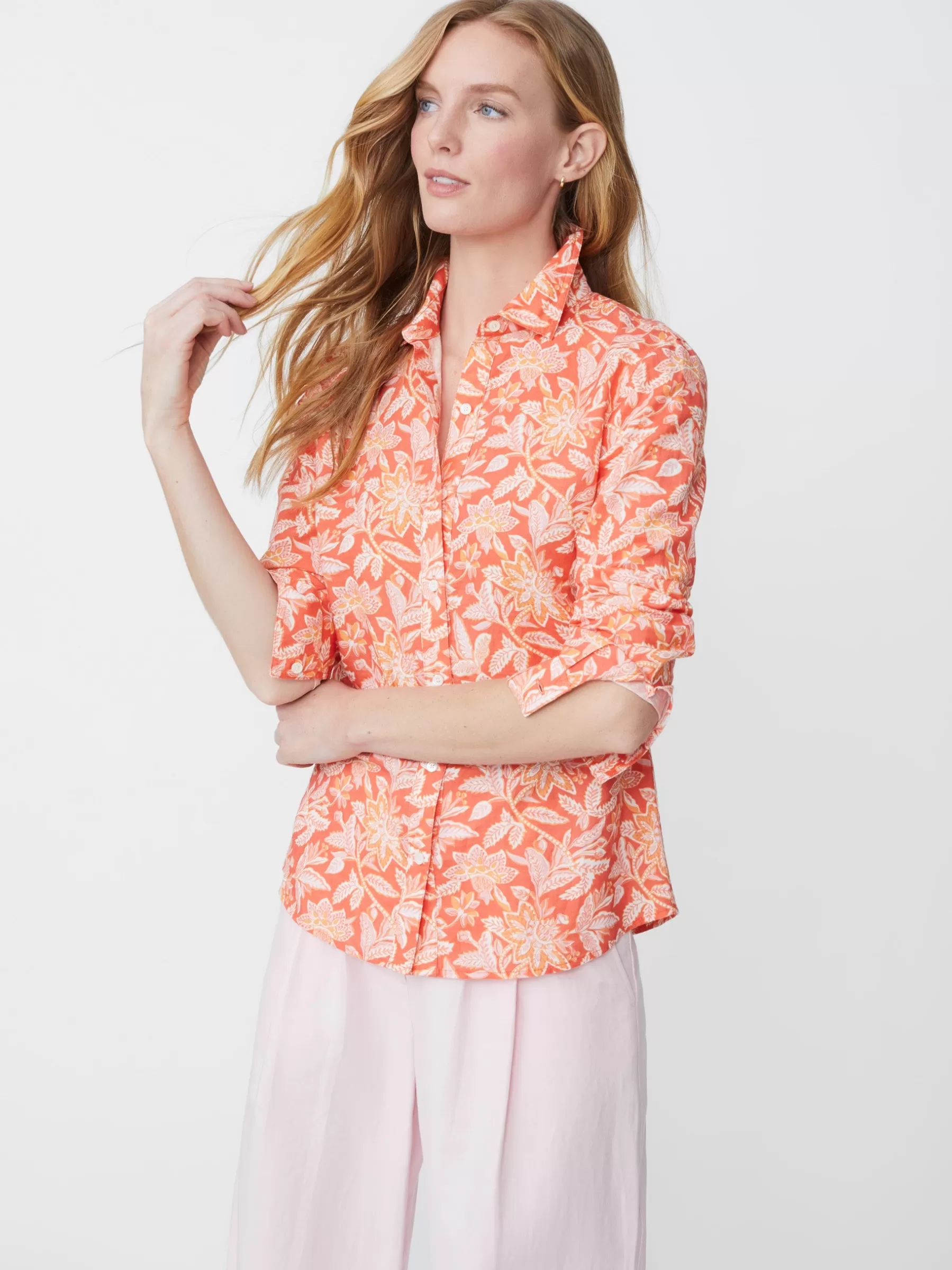 Hot Lois Linen Shirt In Bloomsbury Women Tops