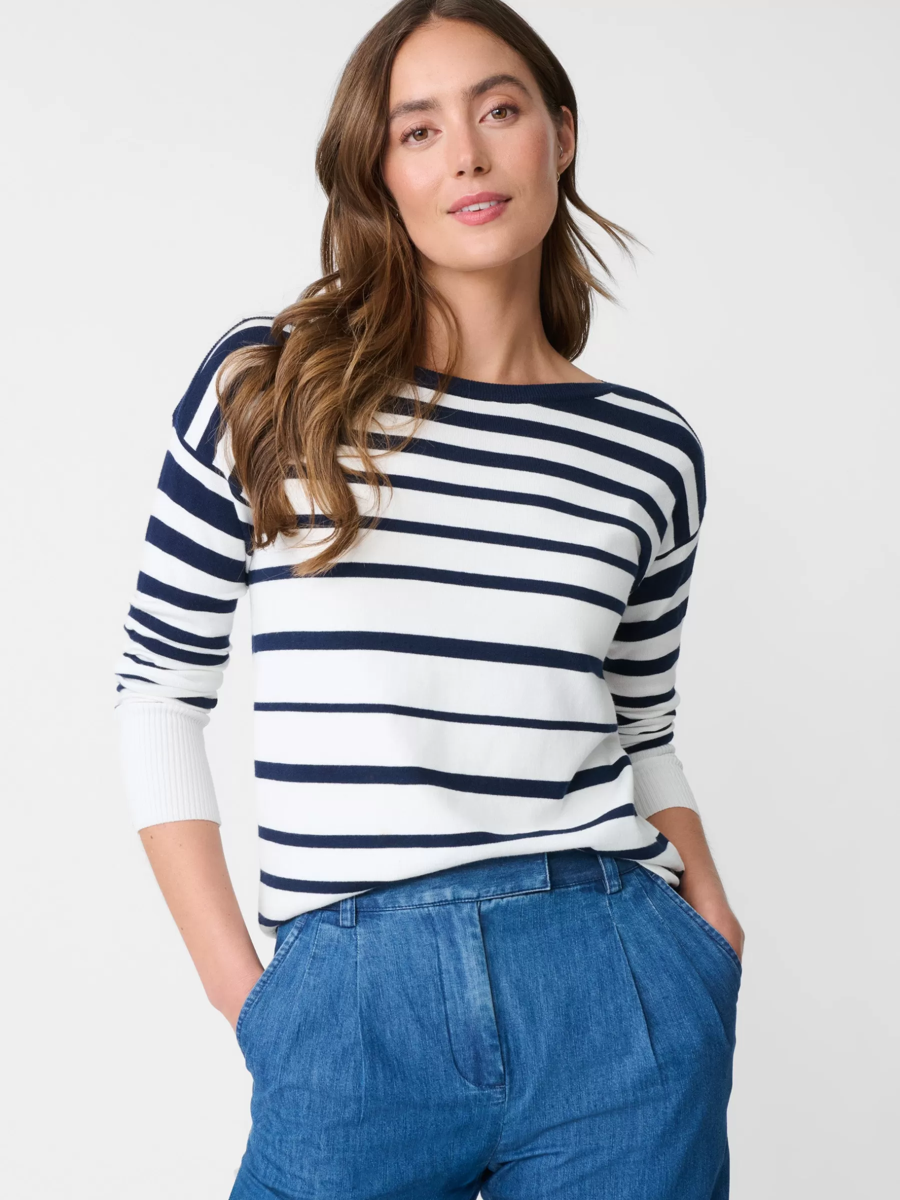 Hot Marin Sweater In Stripe Women Sweaters