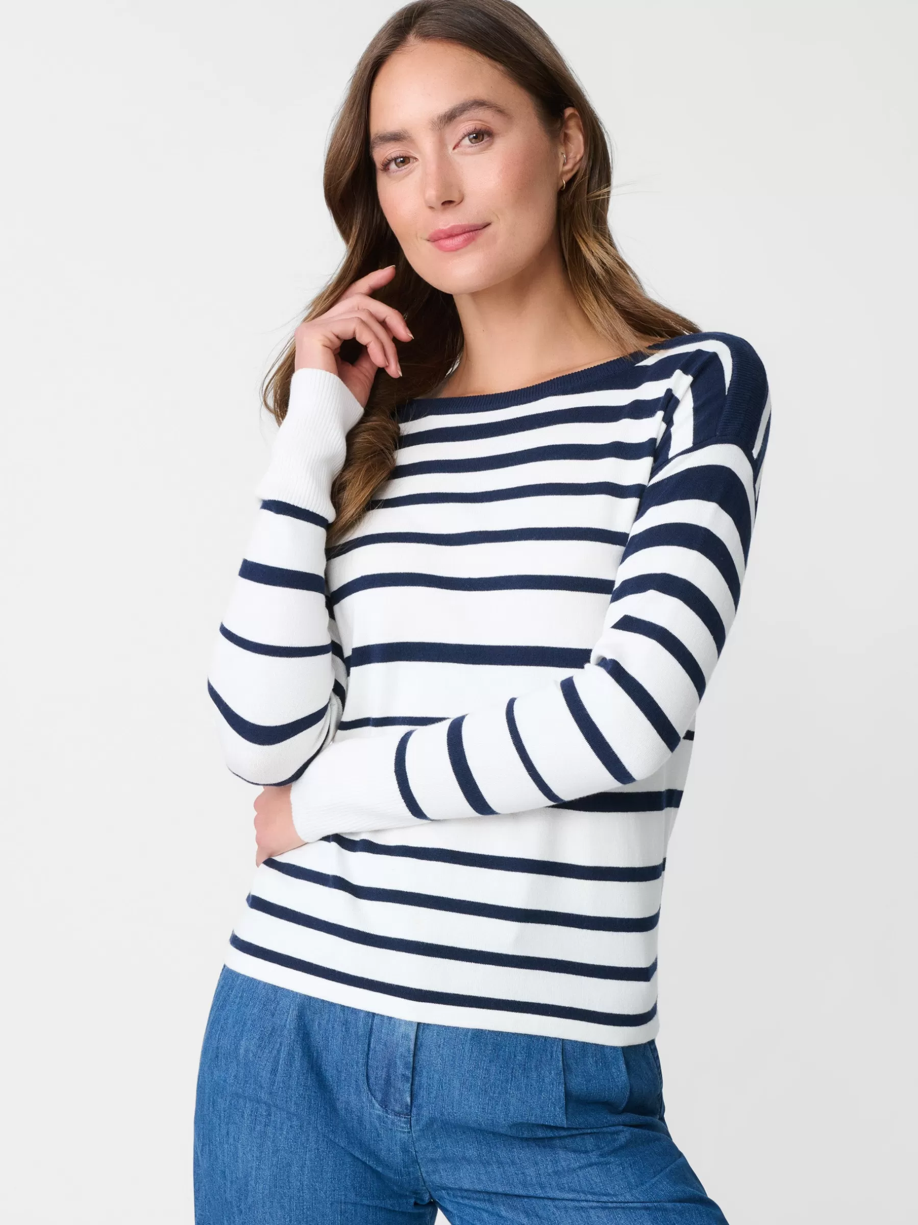 Hot Marin Sweater In Stripe Women Sweaters