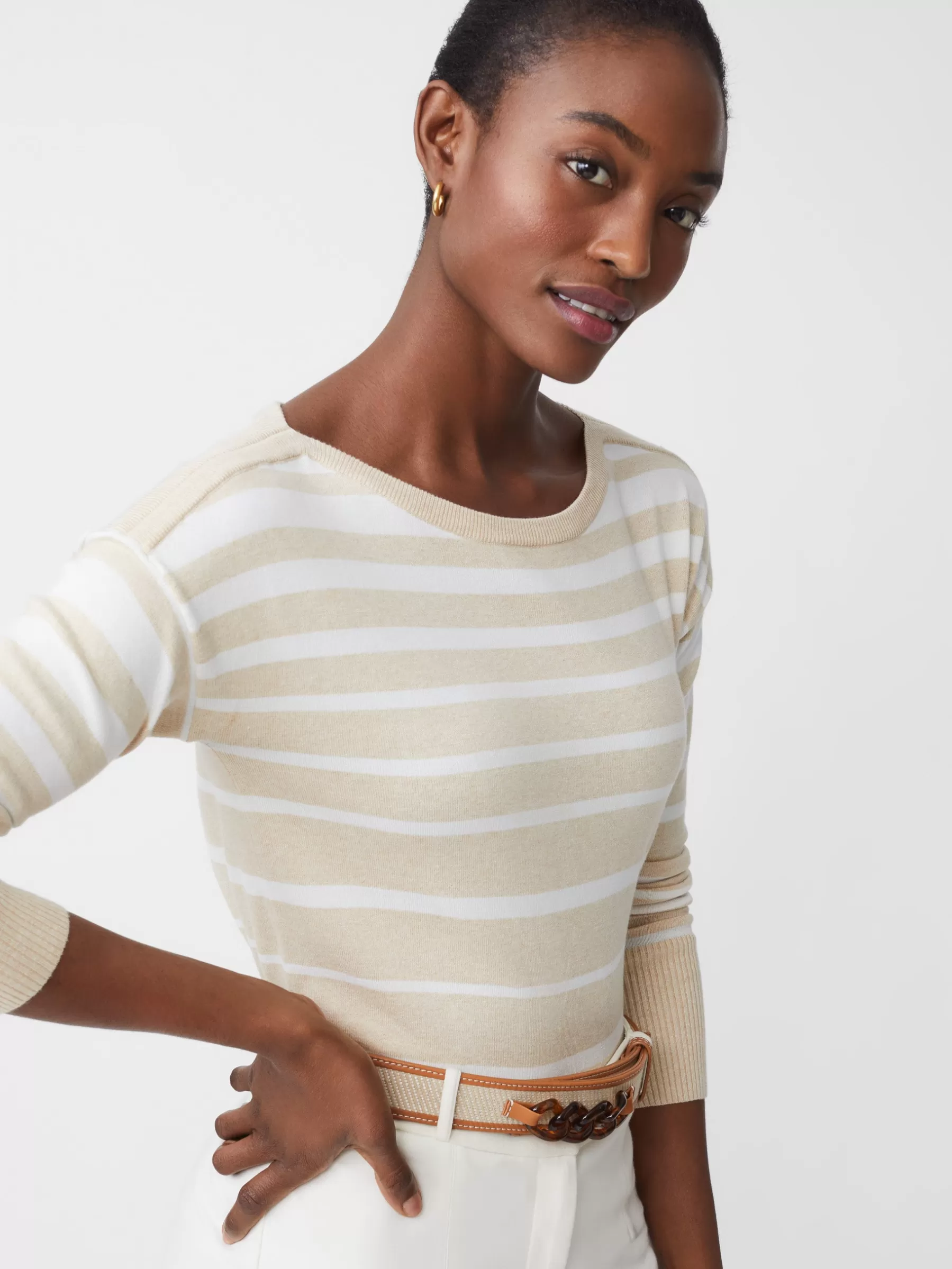 Best Marin Sweater In Stripe Women Sweaters