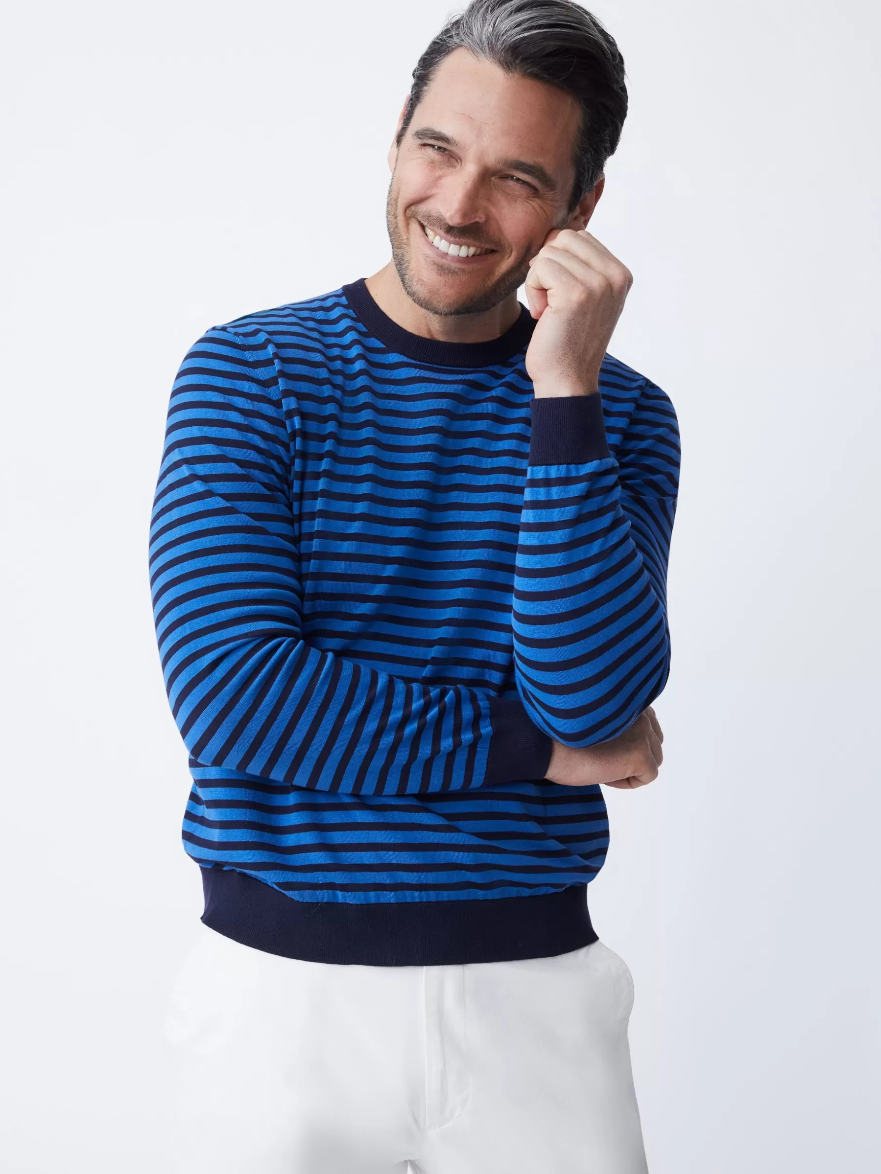 Outlet Nathan Sweater In Stripe Sweaters