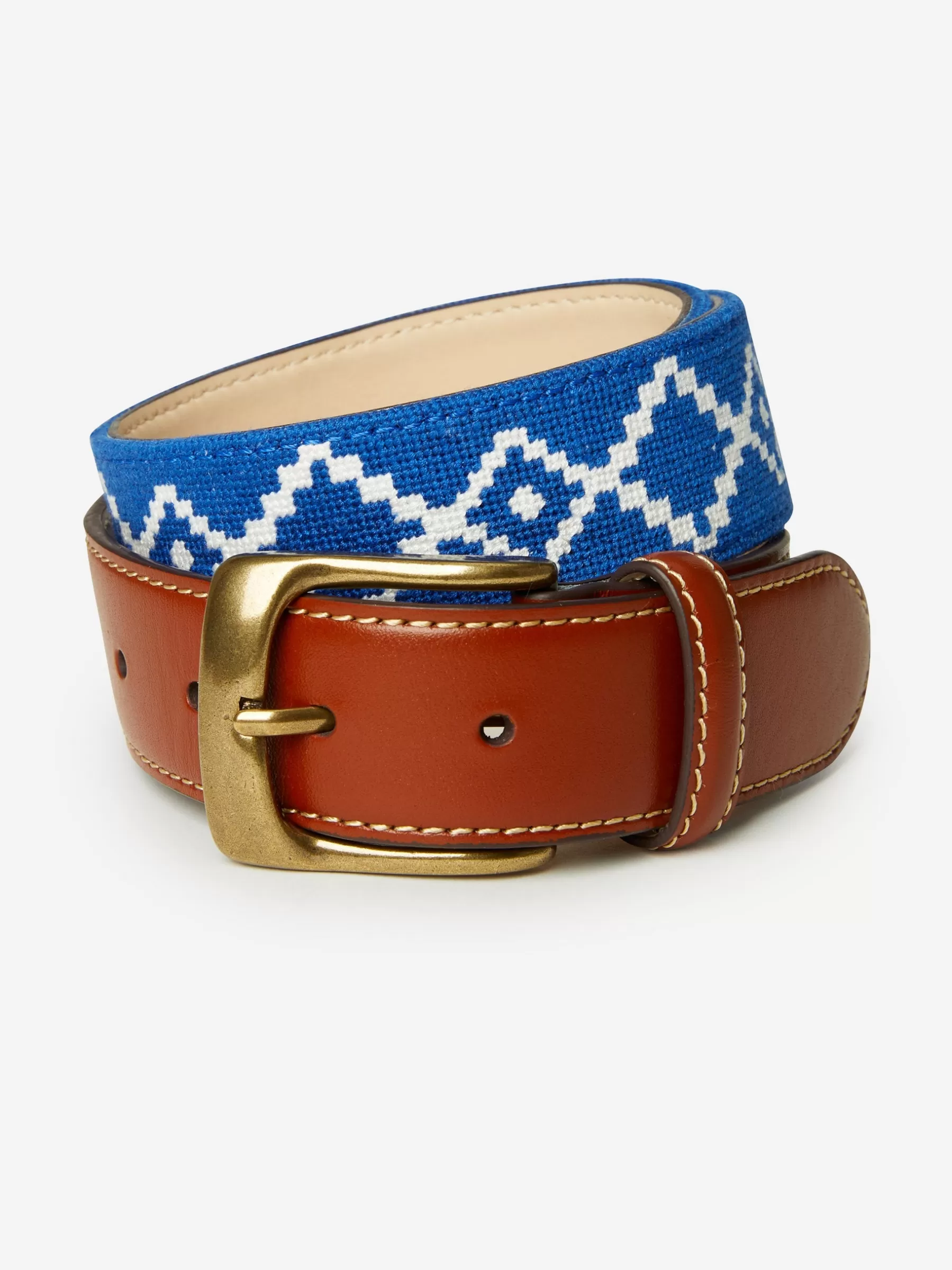 Hot Needlepoint Belt In Geo Diamond Shoes & Accessories | Belts