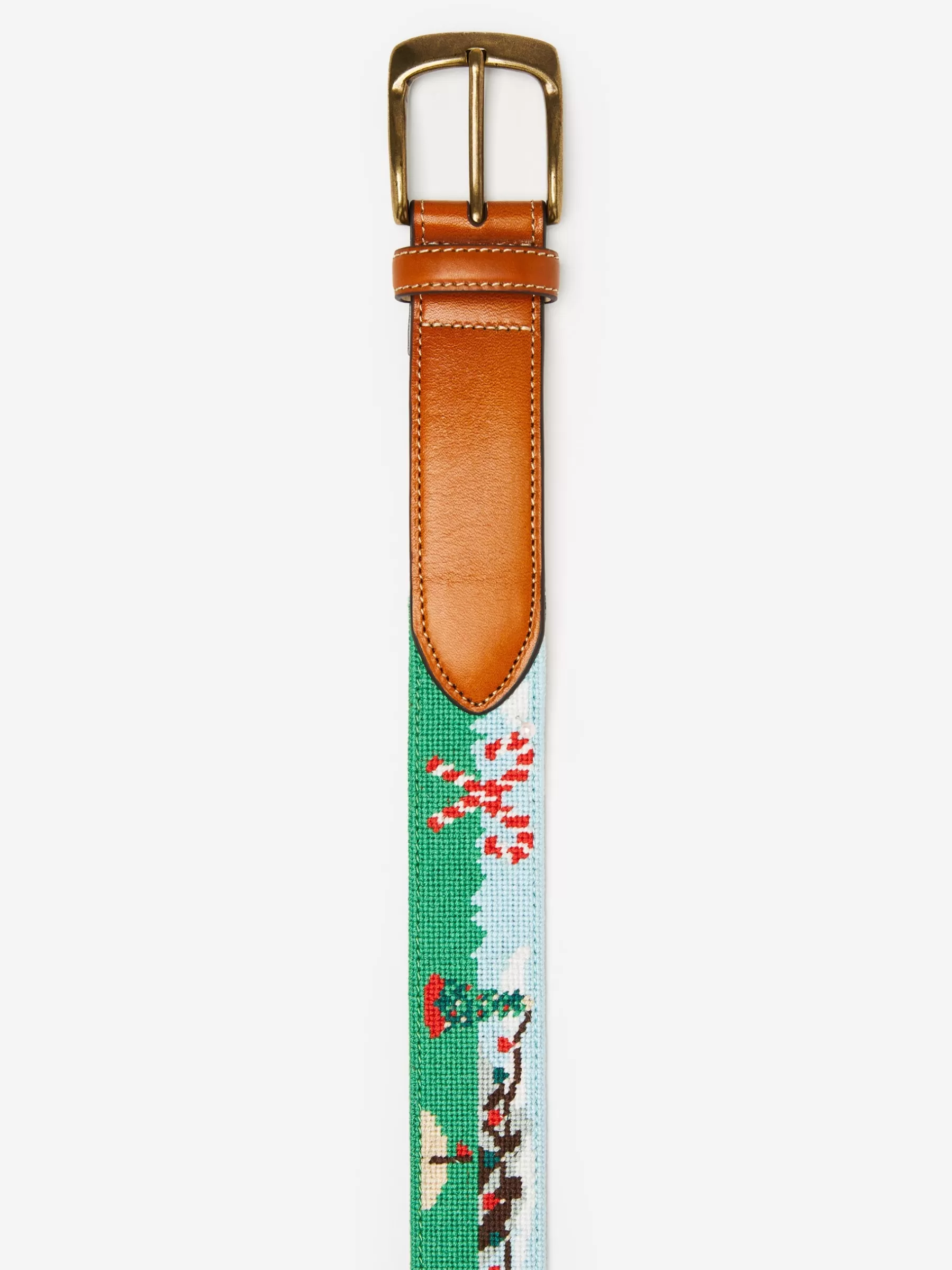 Clearance Needlepoint Belt In Santa Play Golf Shoes & Accessories | Belts