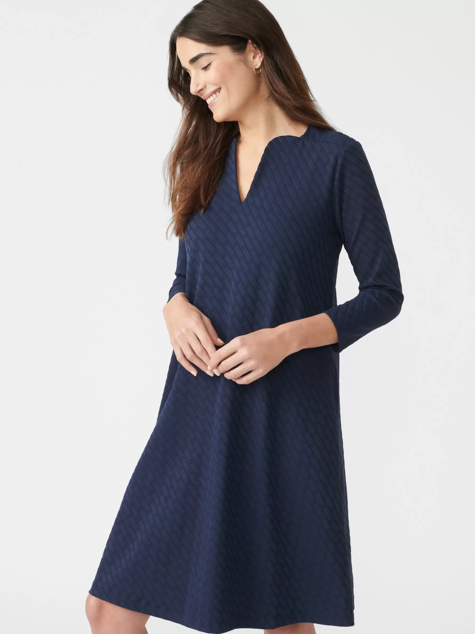 Online Octavia Dress In Fernwood Geo Jacquard Women Dresses