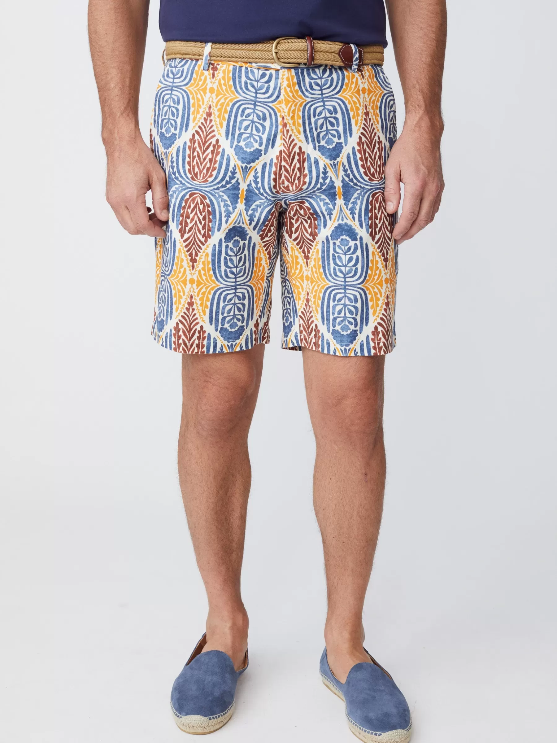 Outlet Oliver 9” Italian Twill Short In Mini Carriage House Shorts