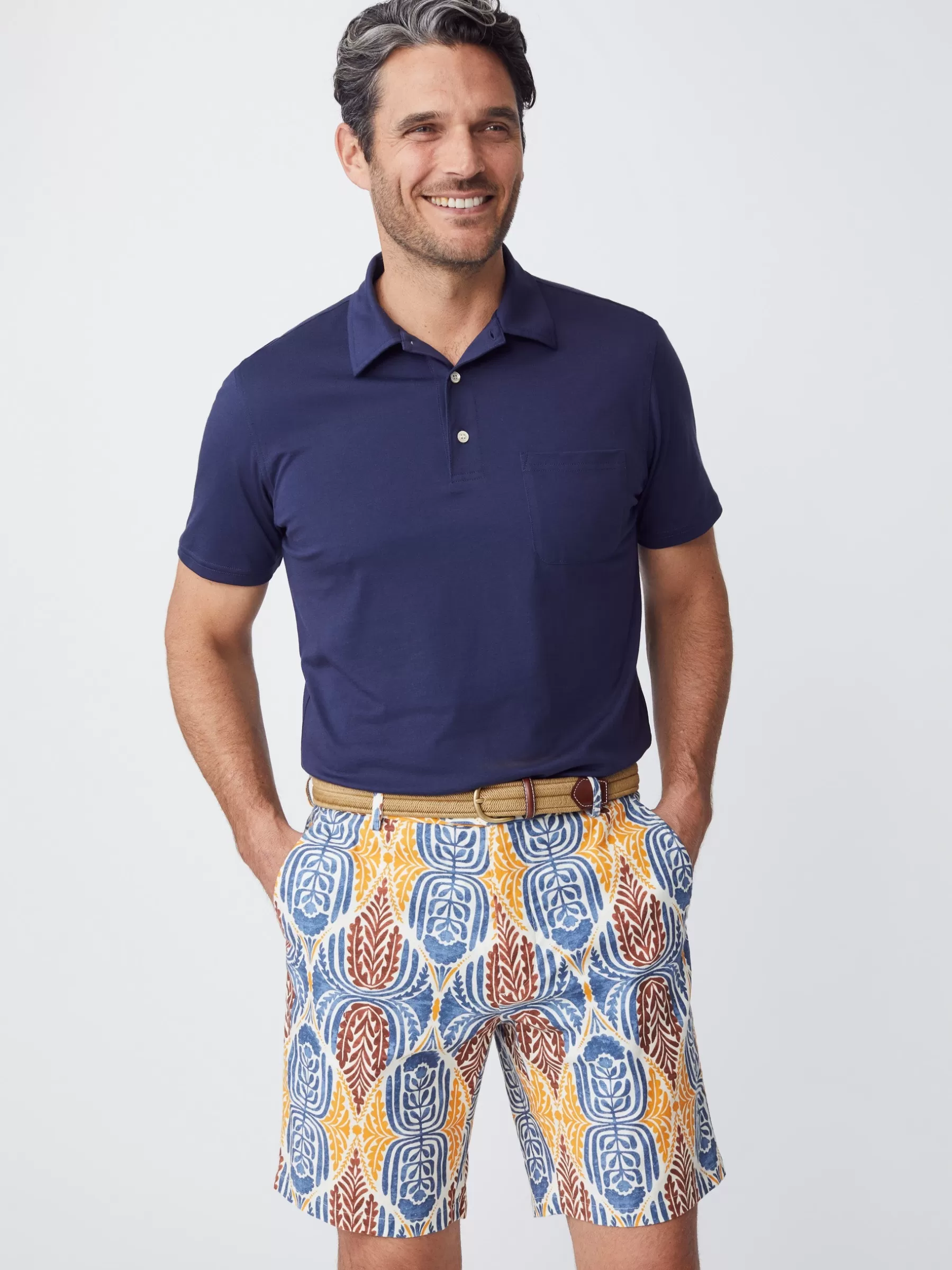 Outlet Oliver 9” Italian Twill Short In Mini Carriage House Shorts