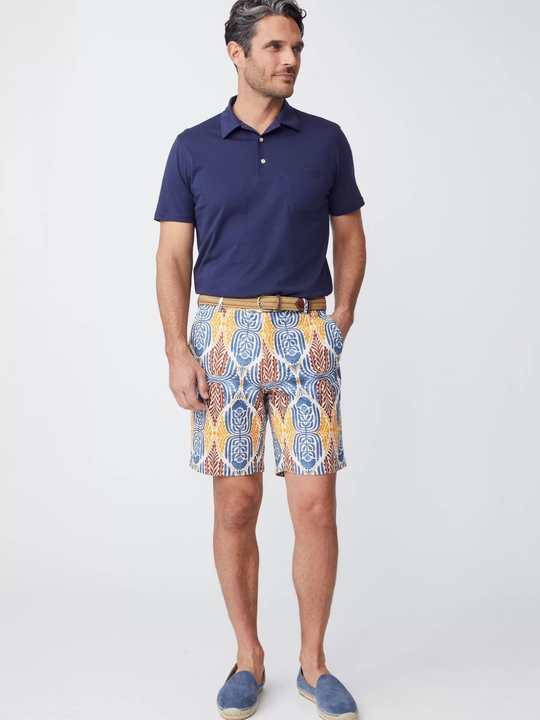 Outlet Oliver 9” Italian Twill Short In Mini Carriage House Shorts