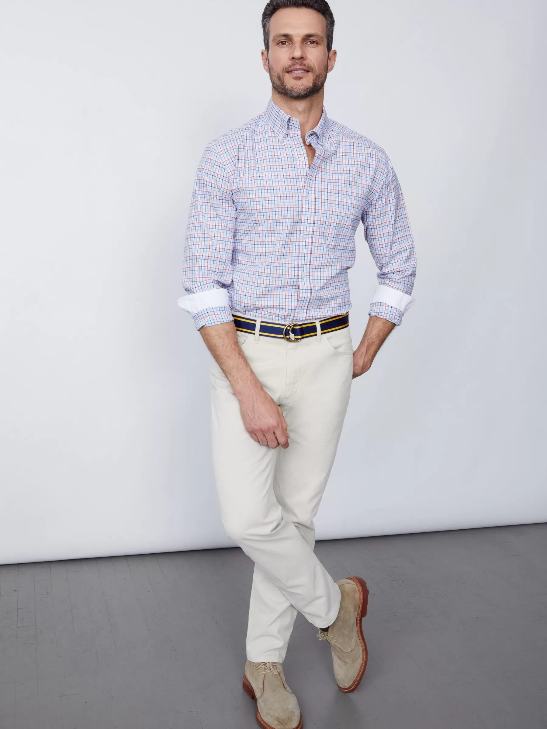 Fashion Parker 5-Pocket Straight Pants In Italian Stretch Bedford Cord Pants