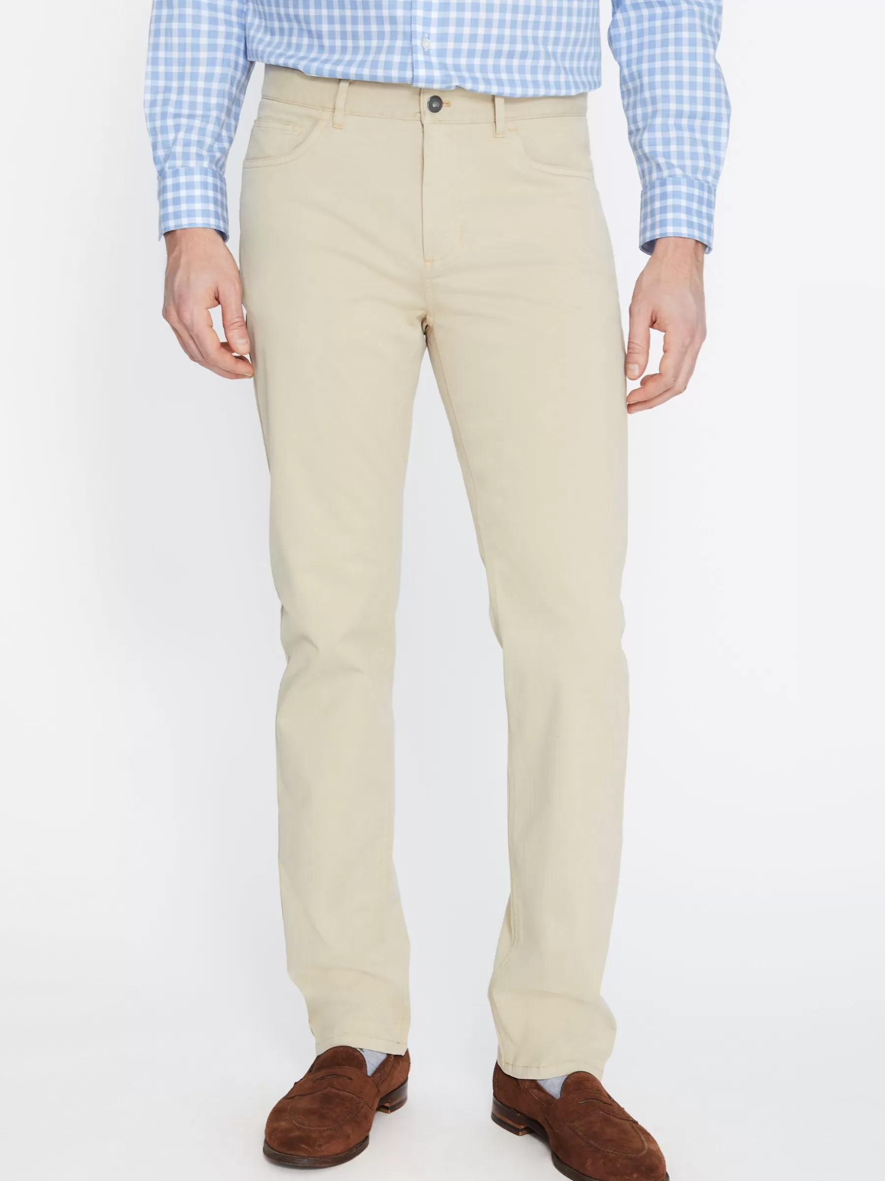 Fashion Parker 5-Pocket Straight Pants In Stretch Cotton Sateen Pants