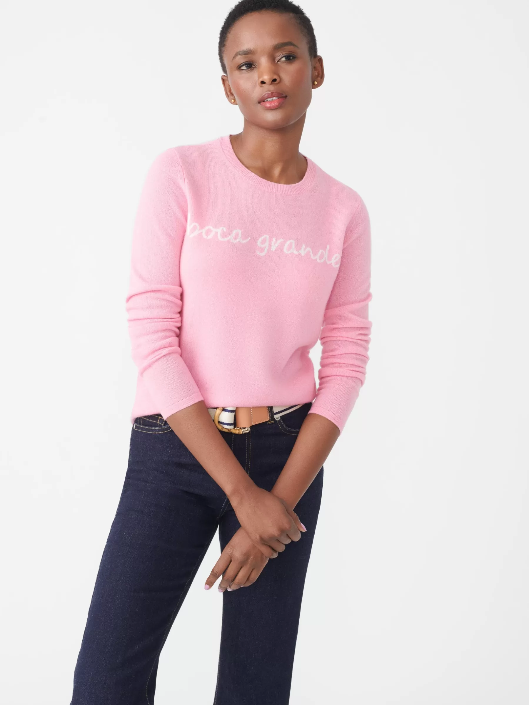 Online Shield Cashmere Sweater In Boca Grande Women Sweaters