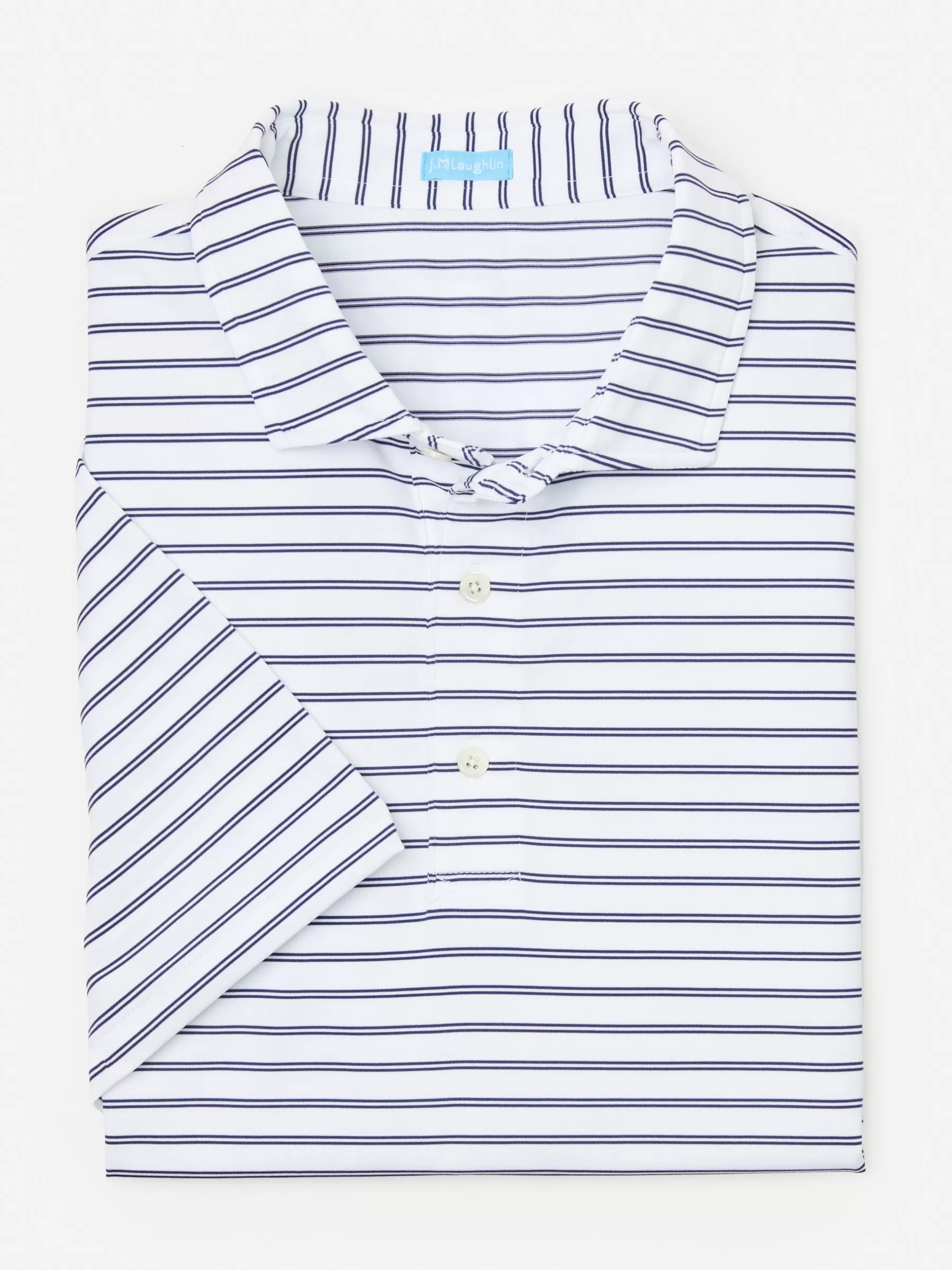 Cheap Springer Performance Polo In Harbor Stripe Knits & Polos