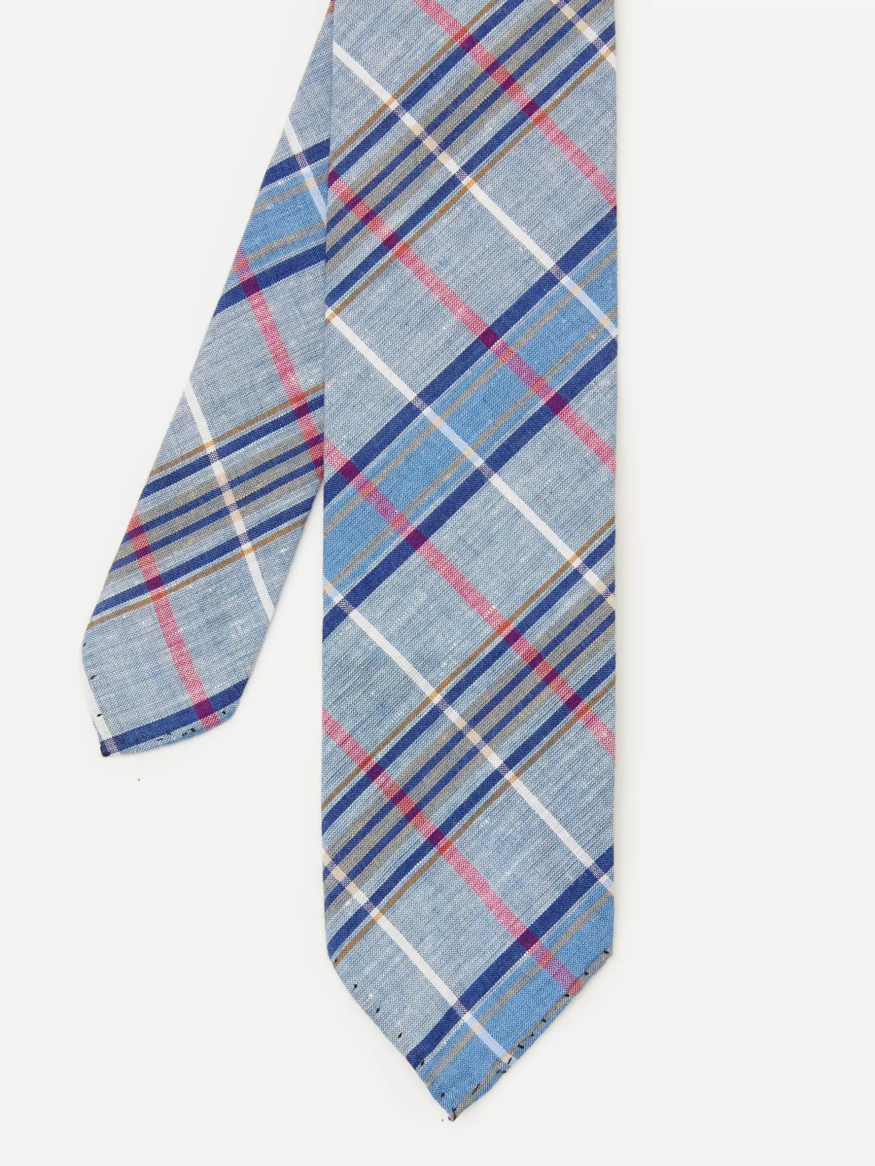 Shop Woven Linen Cotton Tie In Plaid Shoes & Accessories | Ties